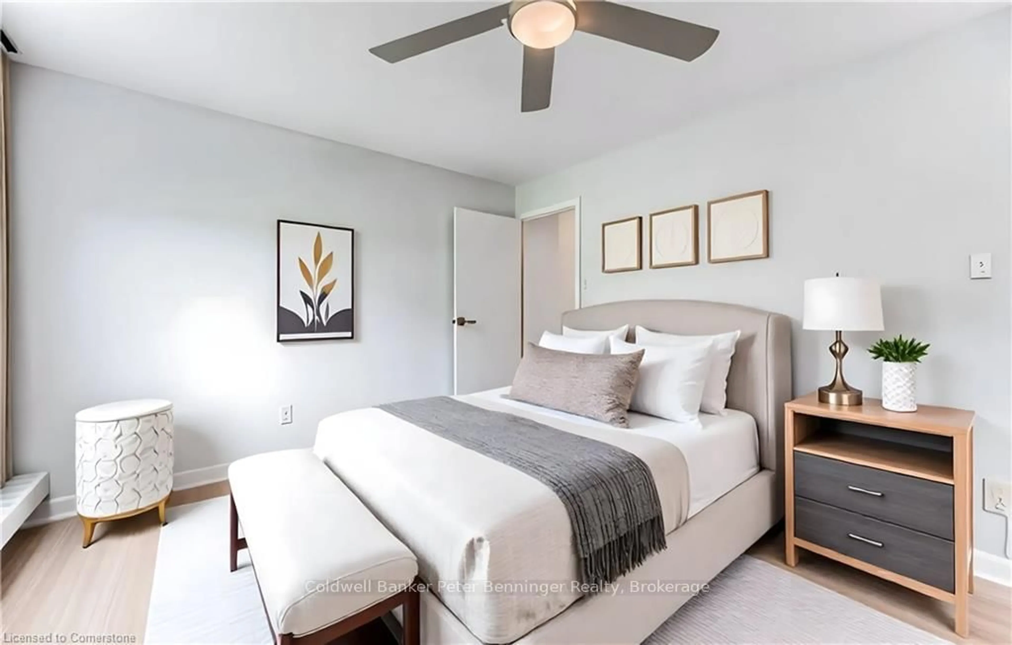Bedroom with bed, unknown for 1100 Courtland Ave #211, Kitchener Ontario N2C 2H9