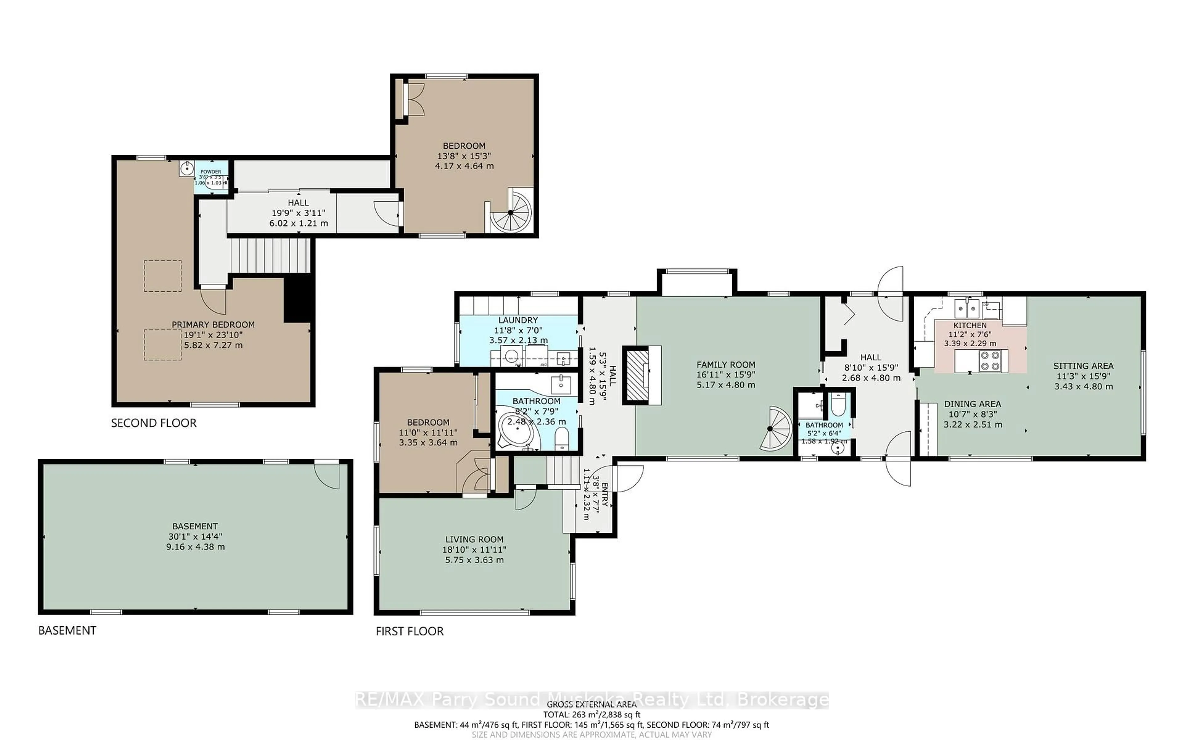 Floor plan for 21 Glenn Burney Rd, Seguin Ontario P2A 2X3