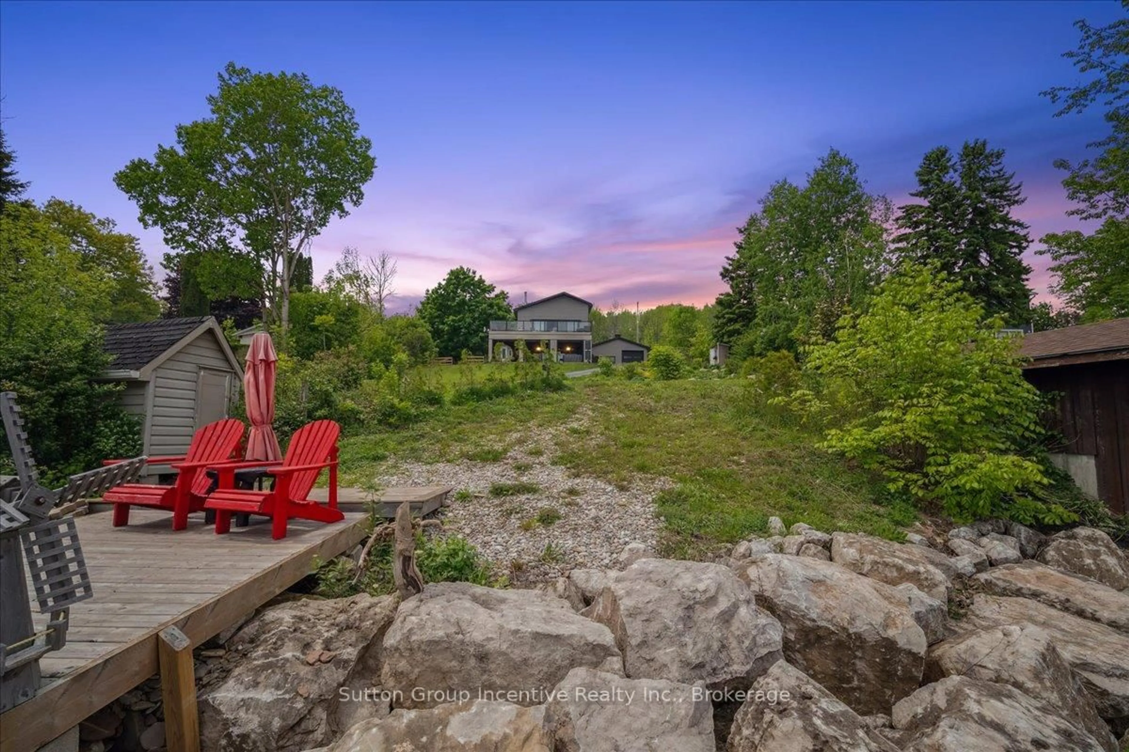 A pic from outside/outdoor area/front of a property/back of a property/a pic from drone, mountain view for 339520 PRESQU'ILE Rd, Georgian Bluffs Ontario N0H 2T0