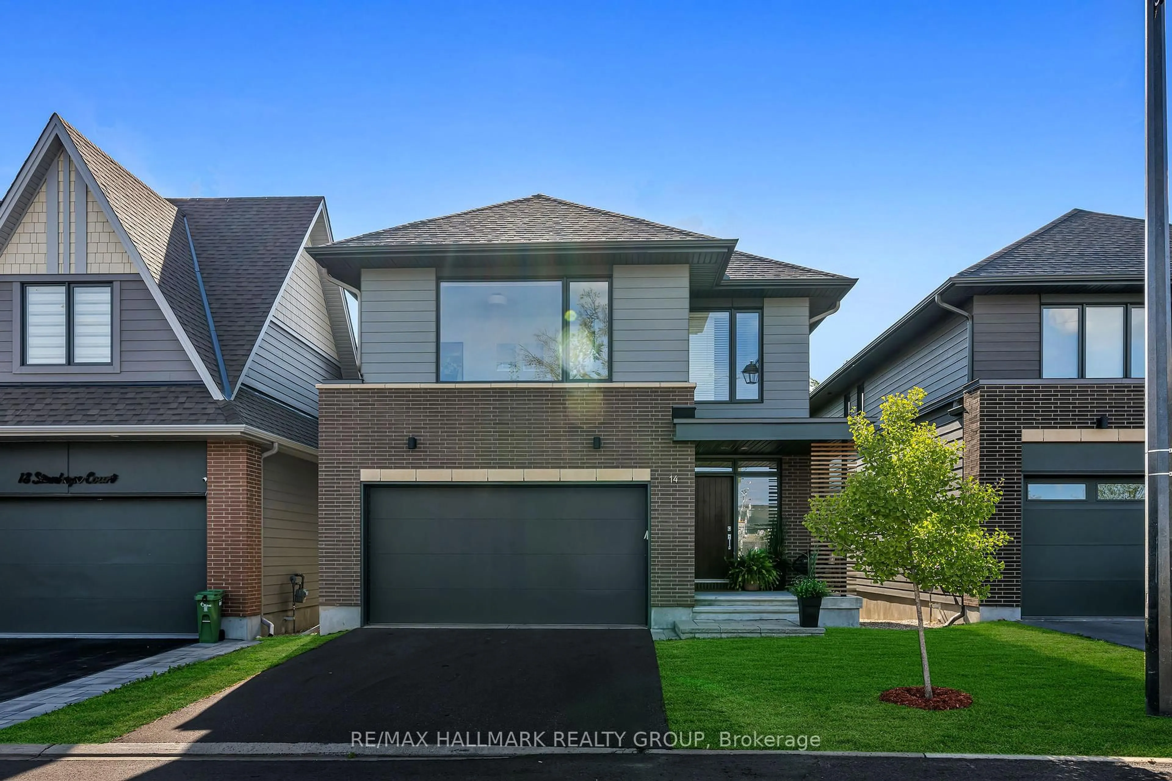 Home with brick exterior material, street for 14 Stanhope Crt, Ottawa Ontario K2J 6S2