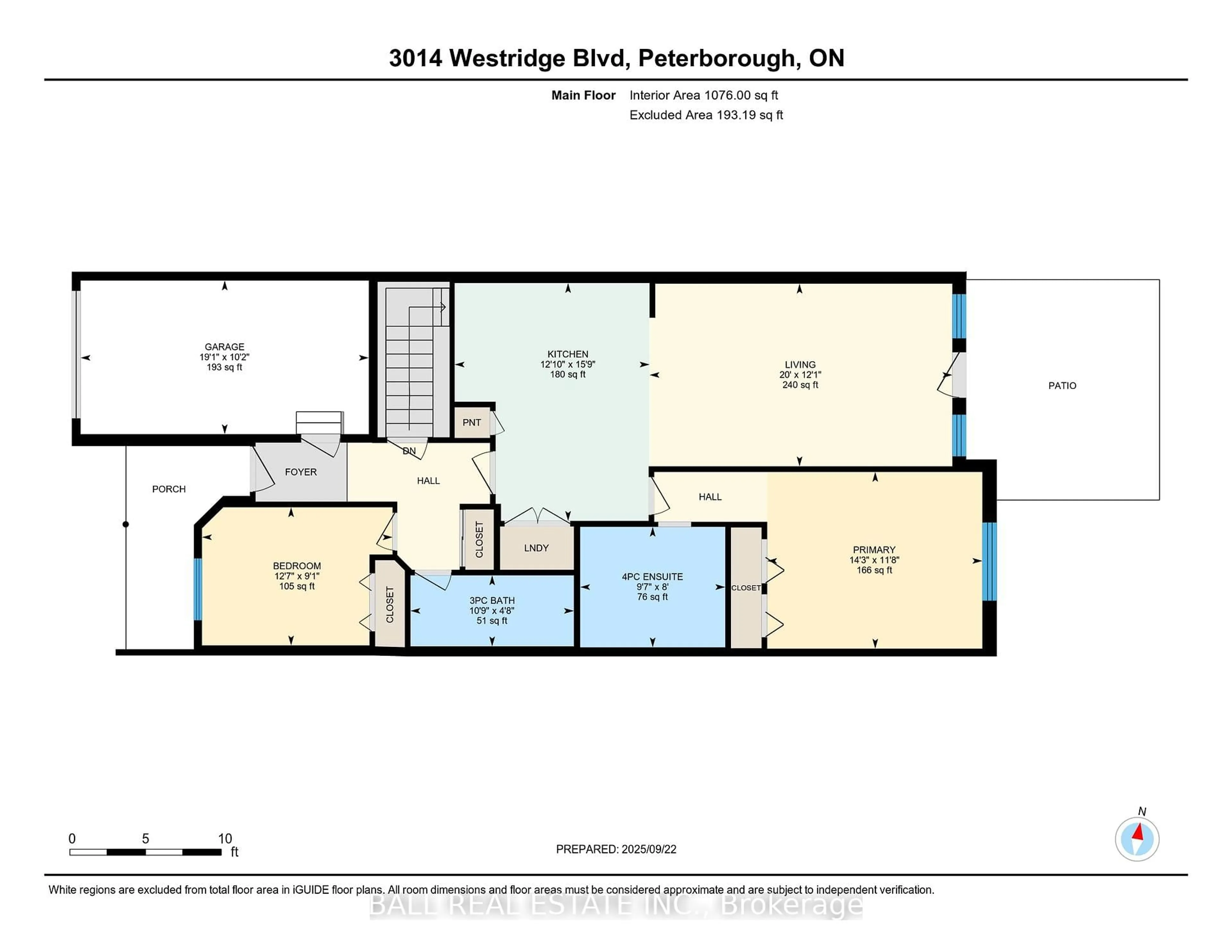 Floor plan for 3014 Westridge Blvd, Peterborough Ontario K9K 2L2