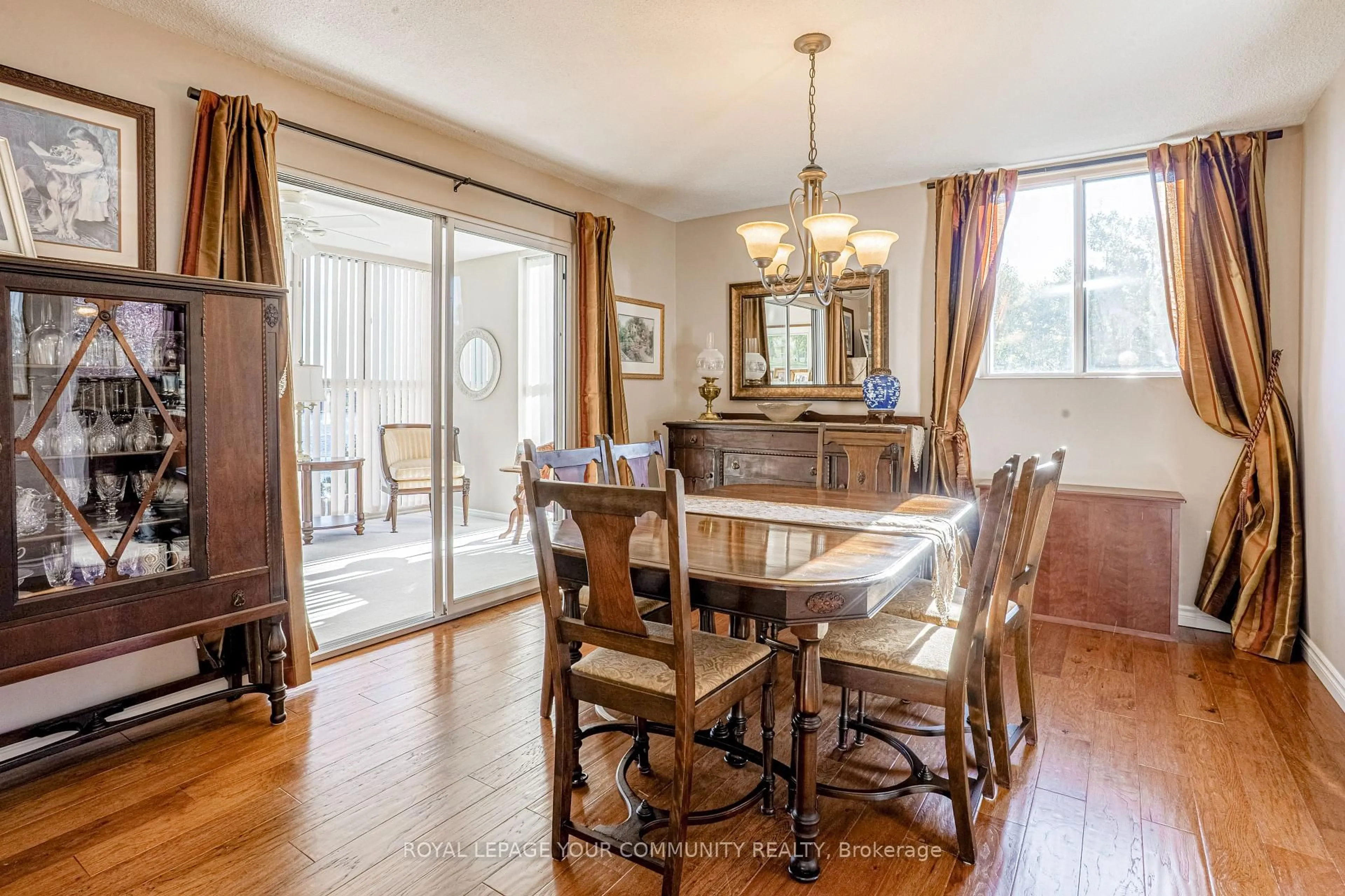 Dining room, wood/laminate floor for 2000 Regent St #203, Greater Sudbury Ontario P3E 5T5