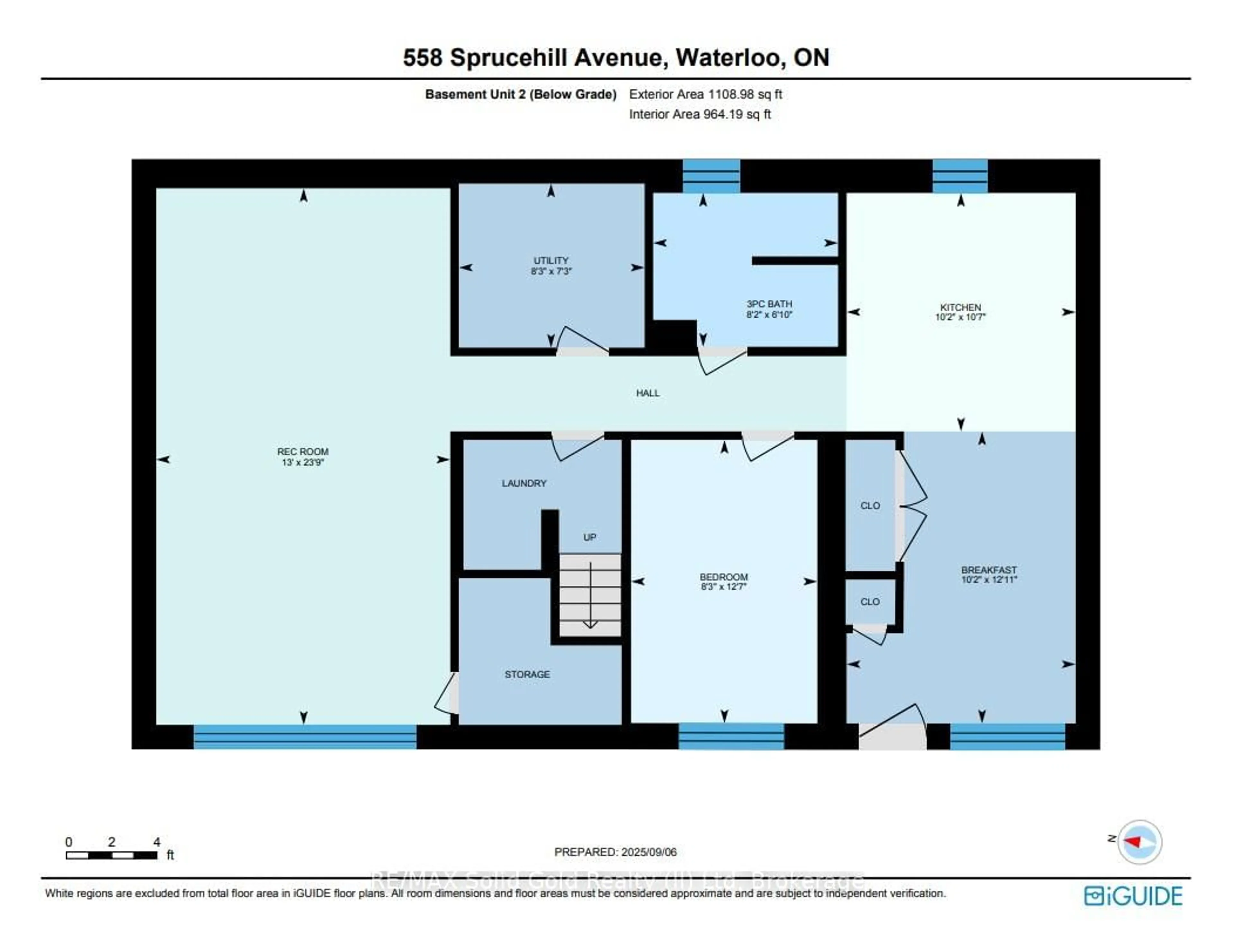 Floor plan for 558 Sprucehill Ave, Waterloo Ontario N2L 4V7