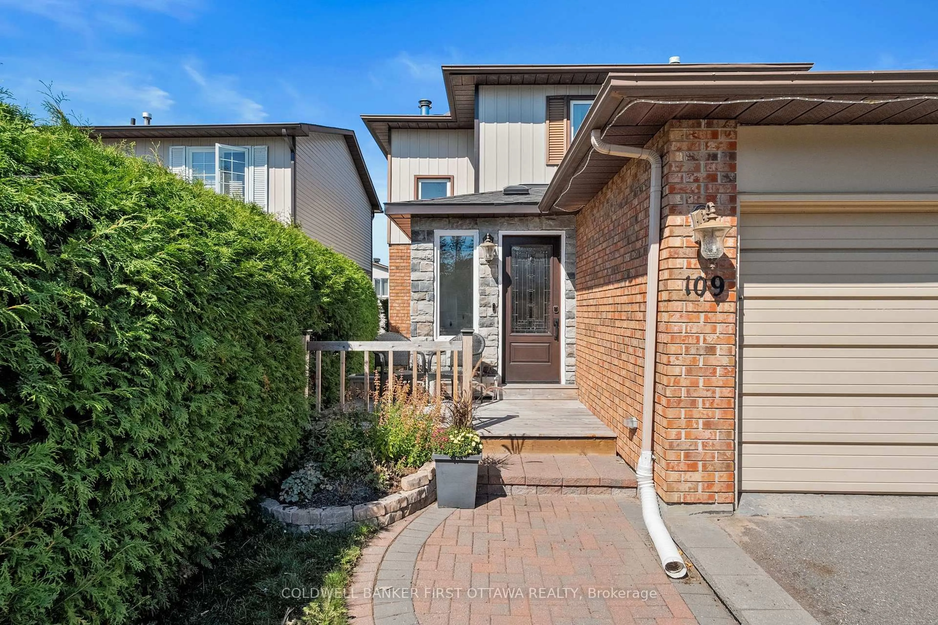Home with brick exterior material, street for 109 Borga Cres, Ottawa Ontario K1T 2E1