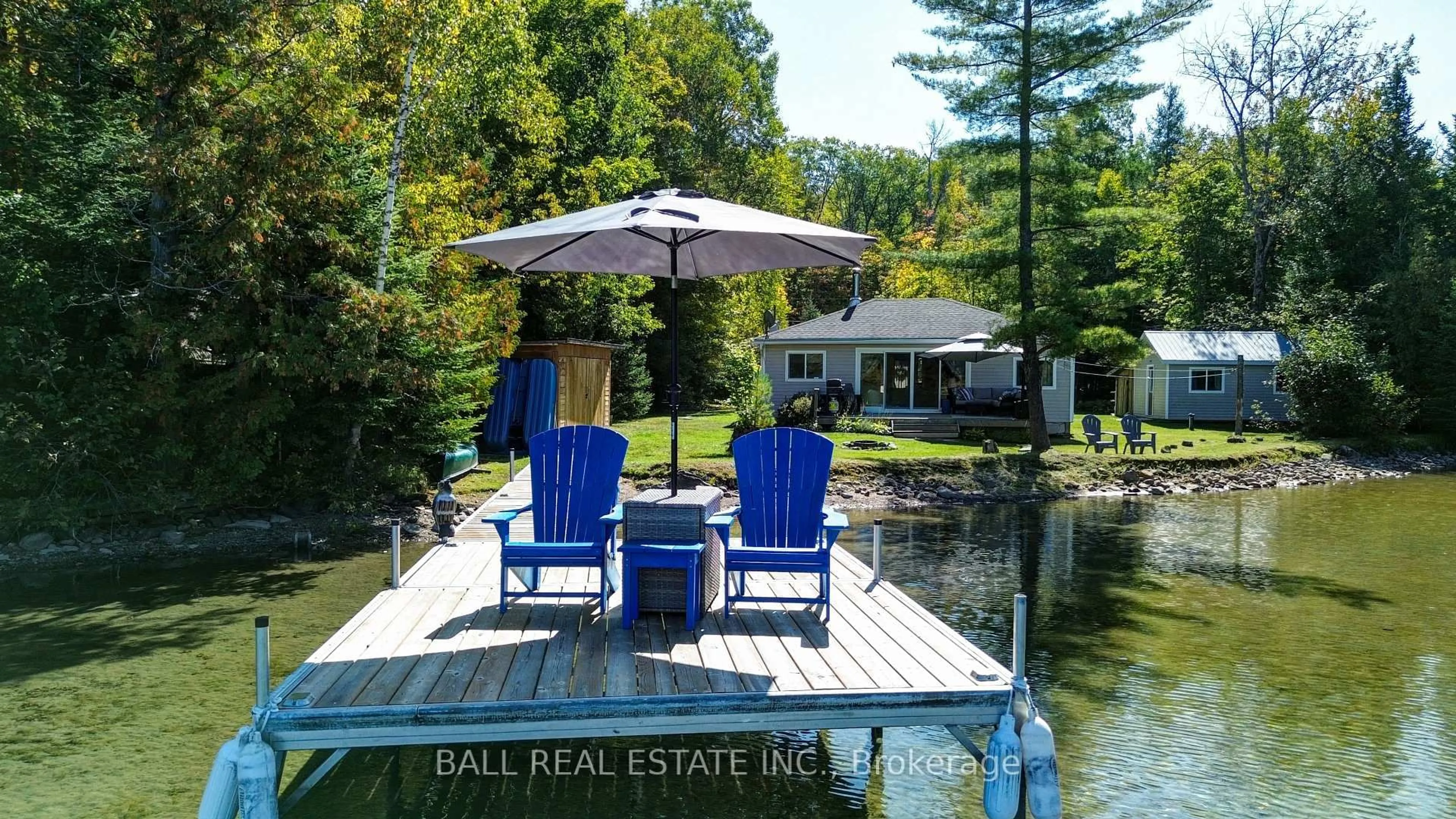 Patio, water/lake/river/ocean view for 224 Bay Shore Dr, Bancroft Ontario K0L 1C0