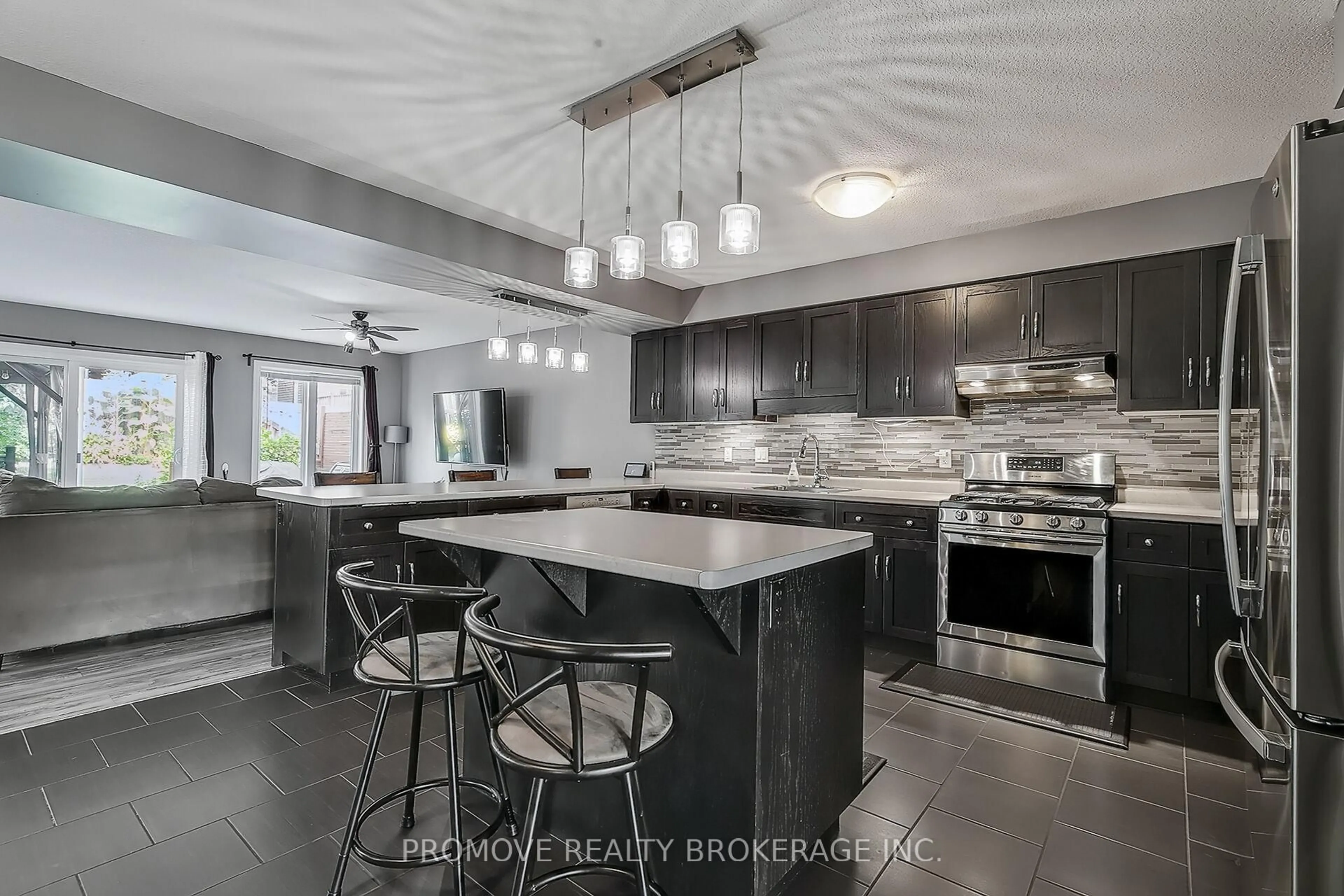 Contemporary kitchen, ceramic/tile floor for 24 Dudley Dr, Guelph Ontario N1G 0E6