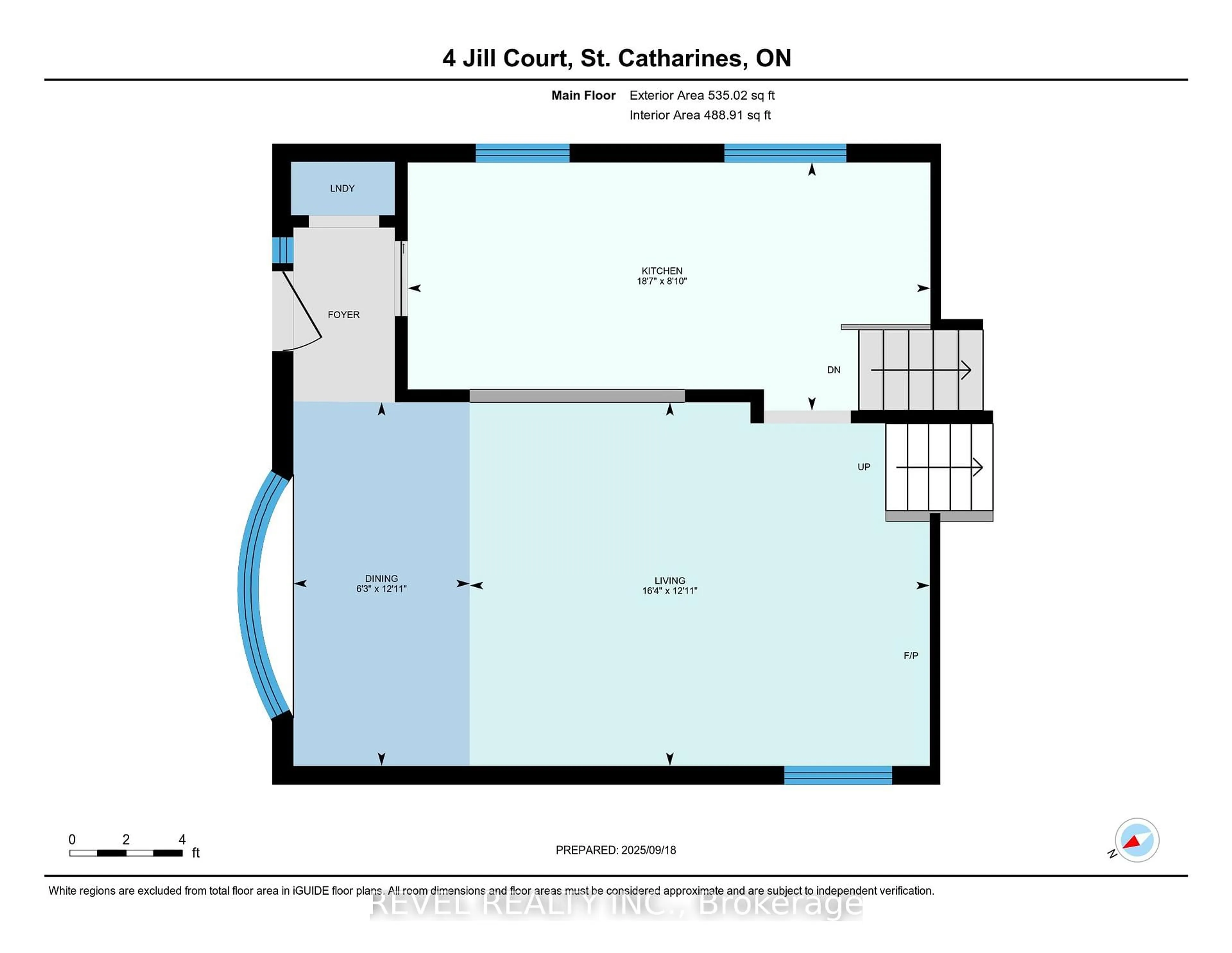 Floor plan for 4 Jill Crt, St. Catharines Ontario L2S 1A6