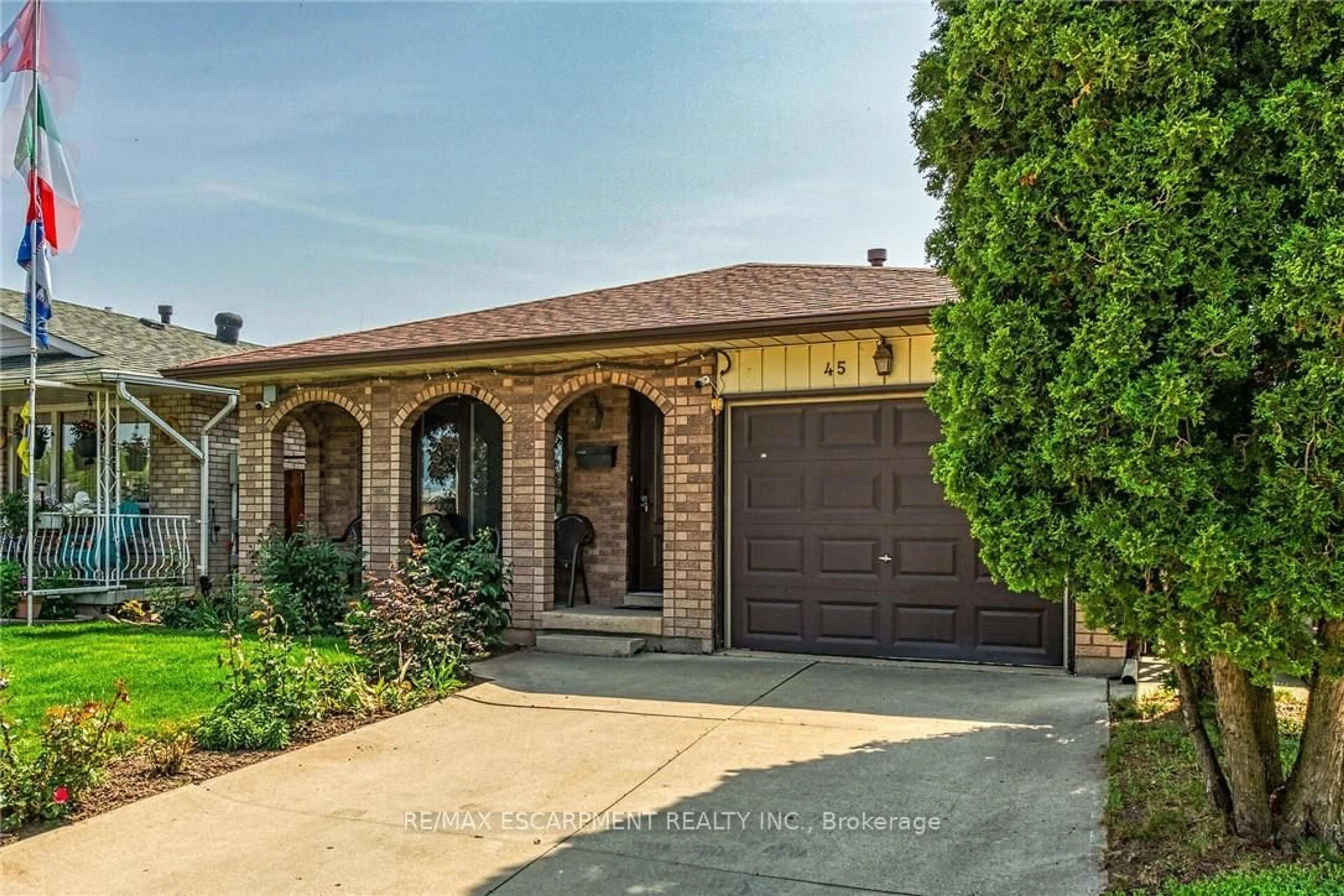 Home with brick exterior material, street for 45 Juniper Dr, Hamilton Ontario L8E 4C7