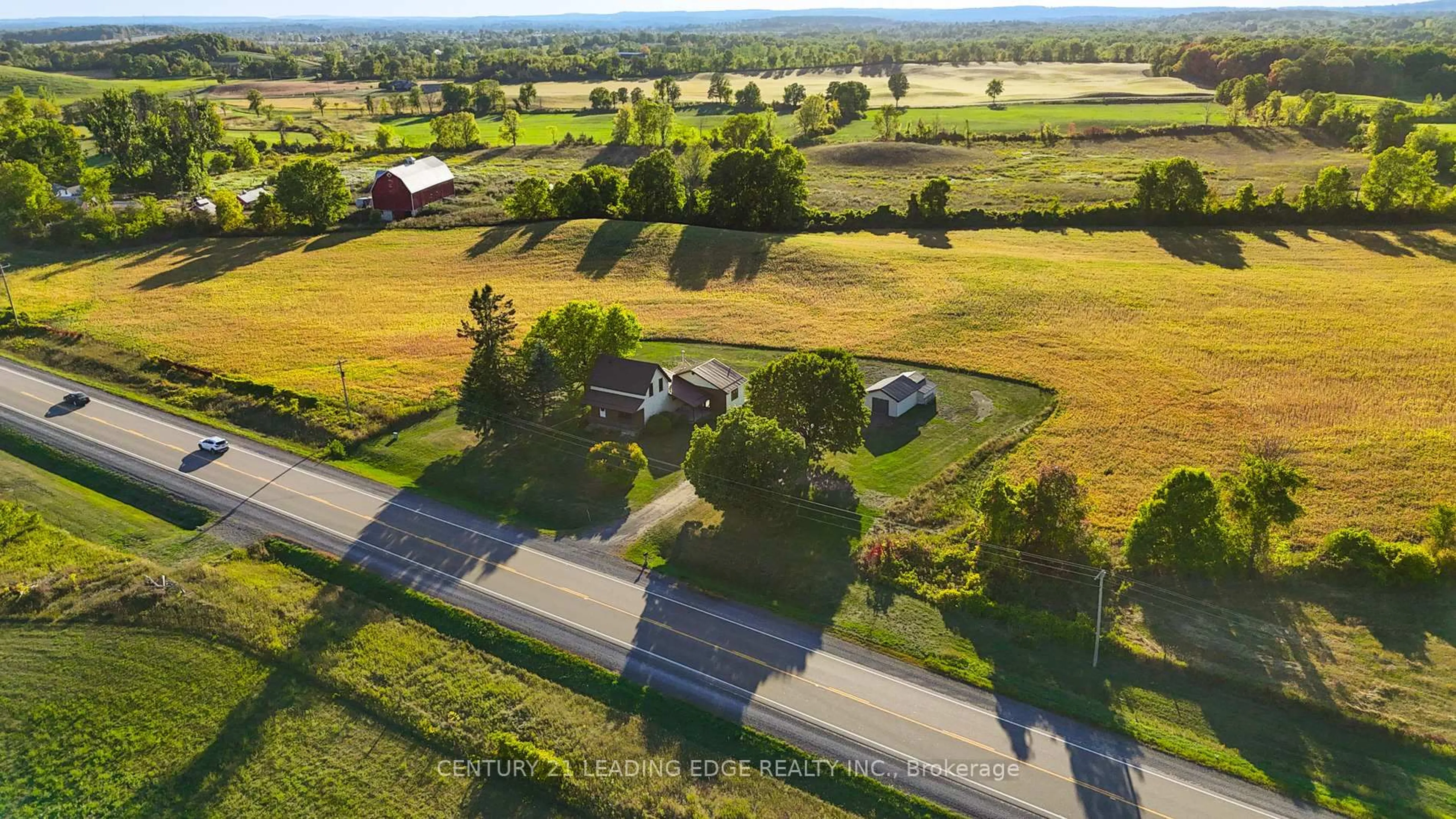 A pic from outside/outdoor area/front of a property/back of a property/a pic from drone, street for 3125 Highway 37, Belleville Ontario K0K 2Y0