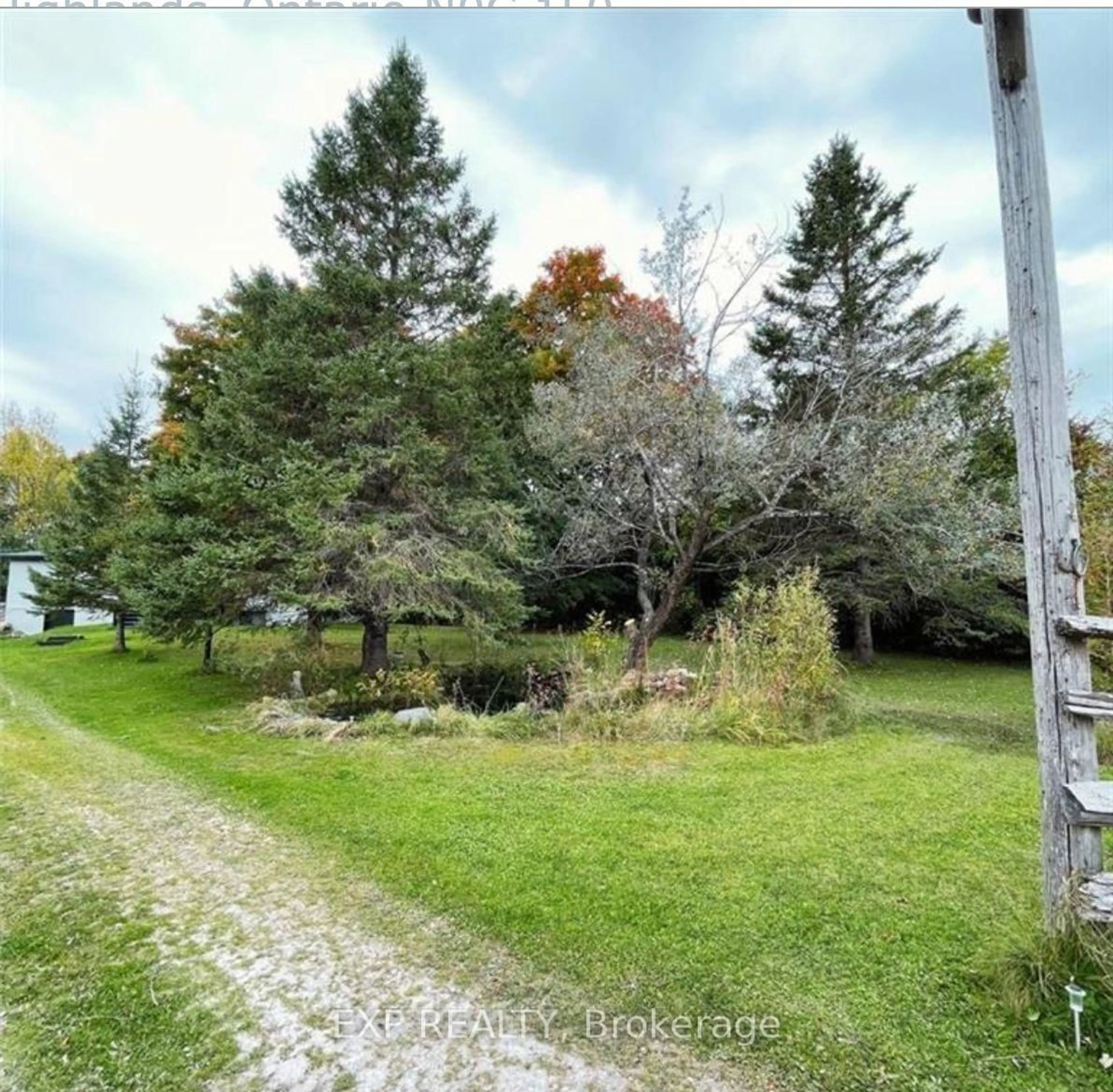 A pic from outside/outdoor area/front of a property/back of a property/a pic from drone, forest/trees view for 813016 East Back Line, Grey Highlands Ontario N0C 1L0
