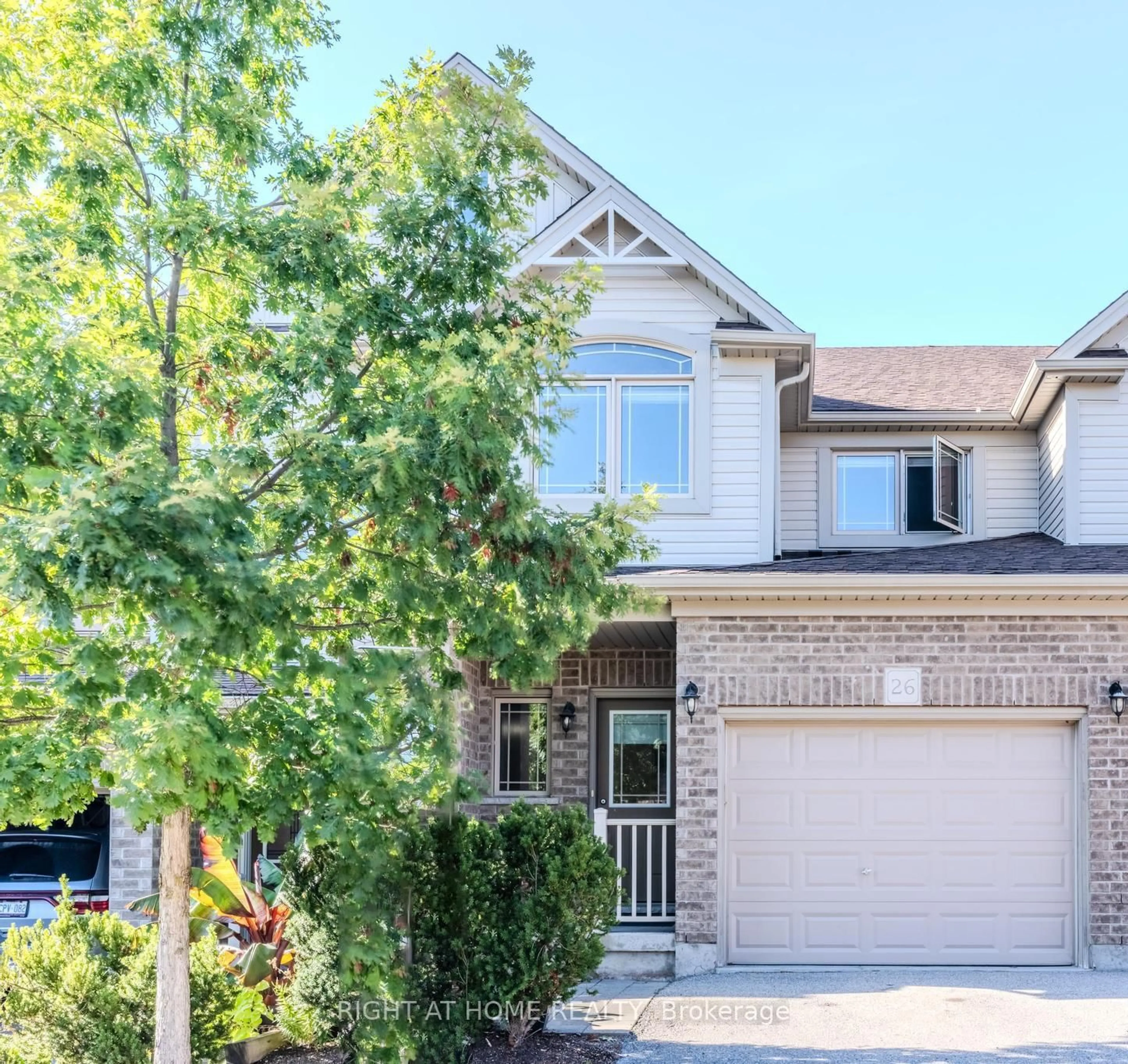 Home with brick exterior material, street for 14 Amos Dr #26, Guelph Ontario N1L 0M2