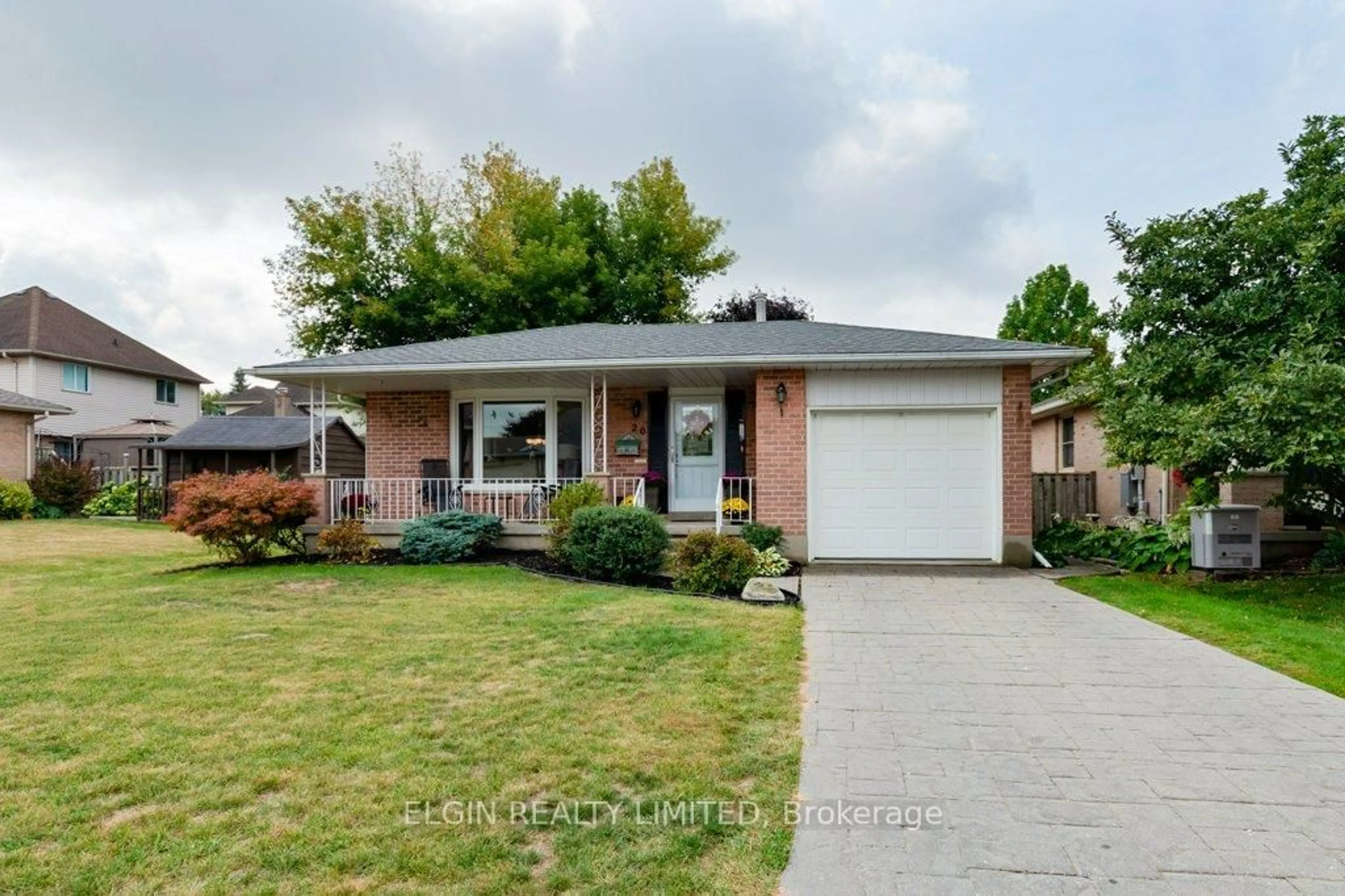Home with brick exterior material, street for 20 Farmington Dr, St. Thomas Ontario N5R 5X4