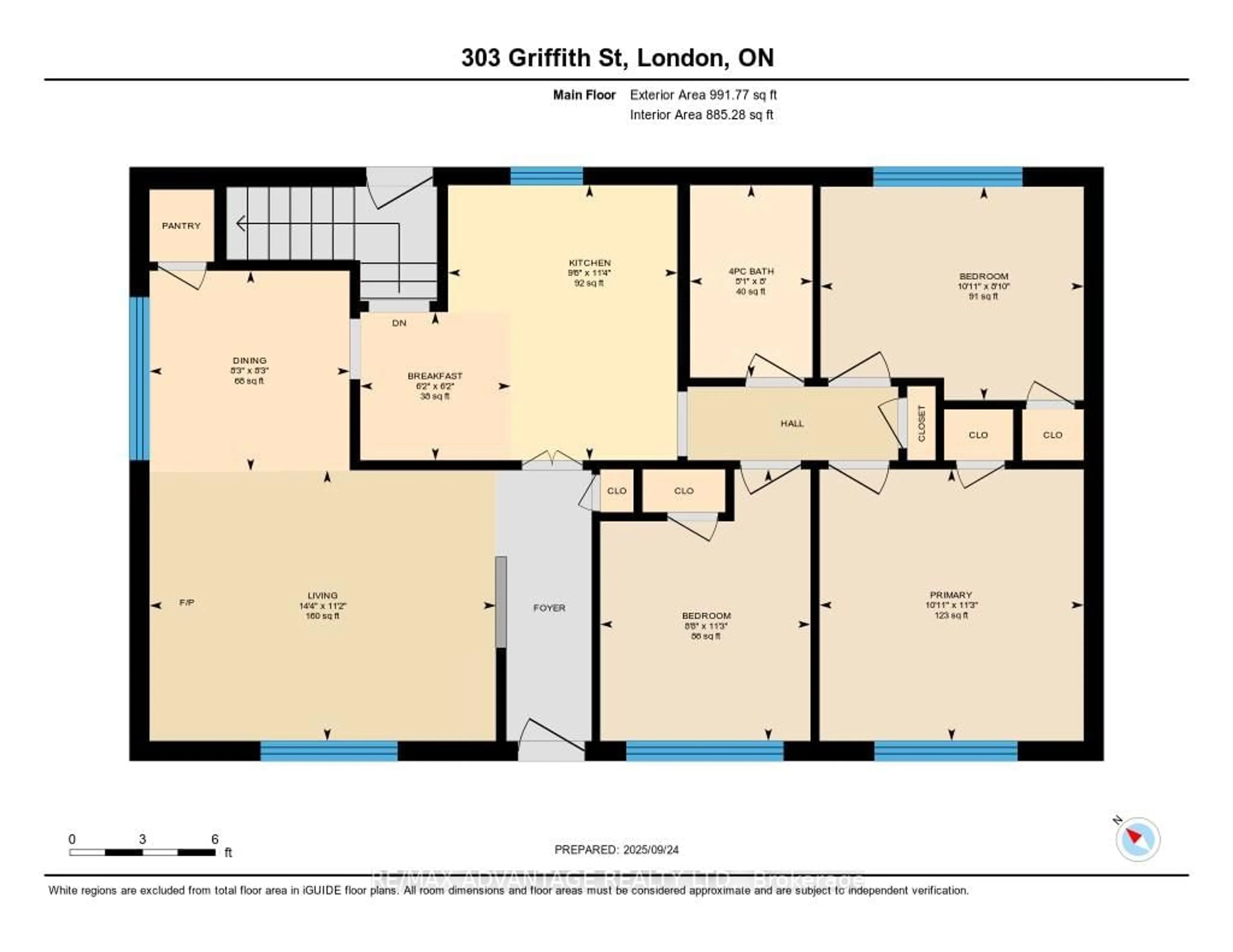 Floor plan for 303 Griffith St, London South Ontario N6K 2R5