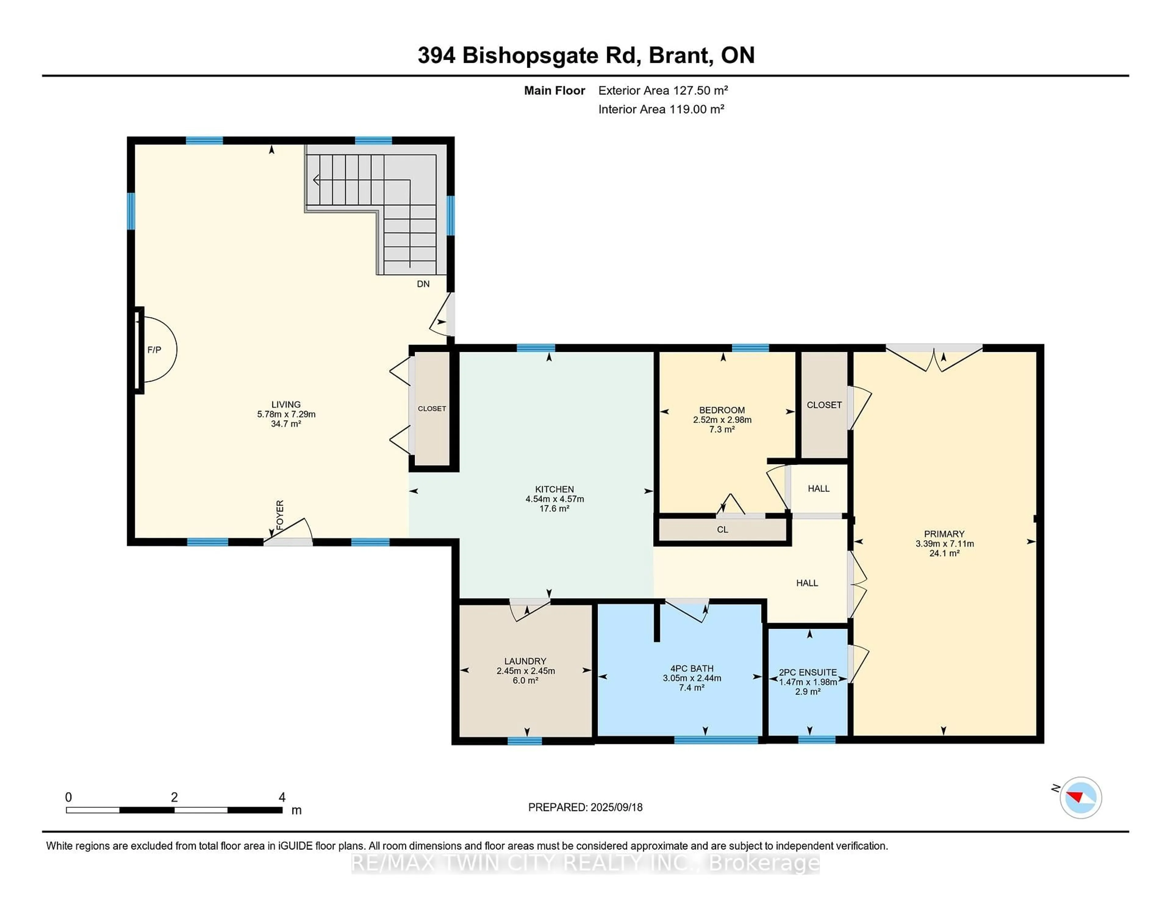 Floor plan for 394 Bishopgate Rd, Brant Ontario N3R 0B8