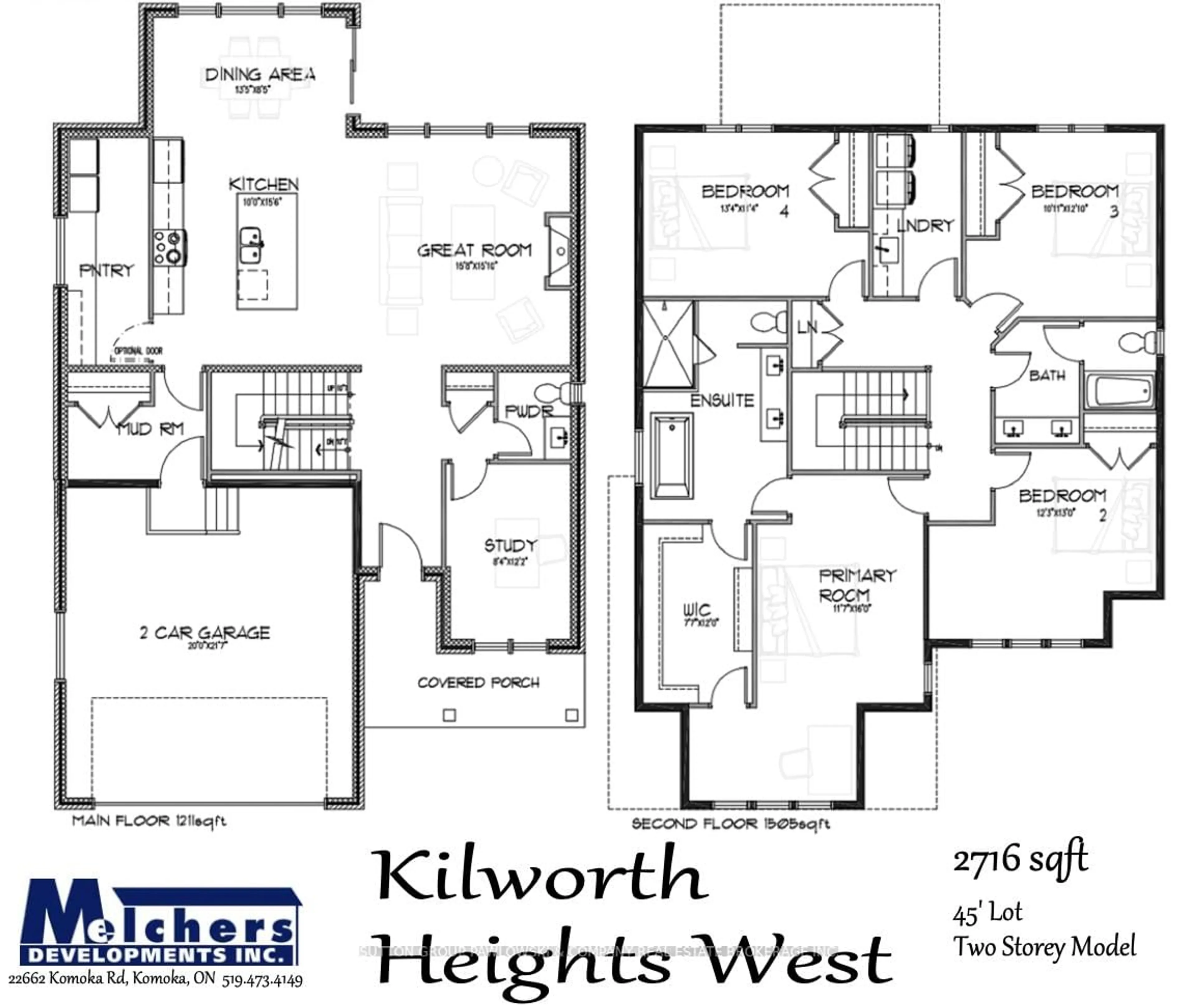 Floor plan for 40 Benner Blvd #Lot 67, Middlesex Centre Ontario N0L 1R0