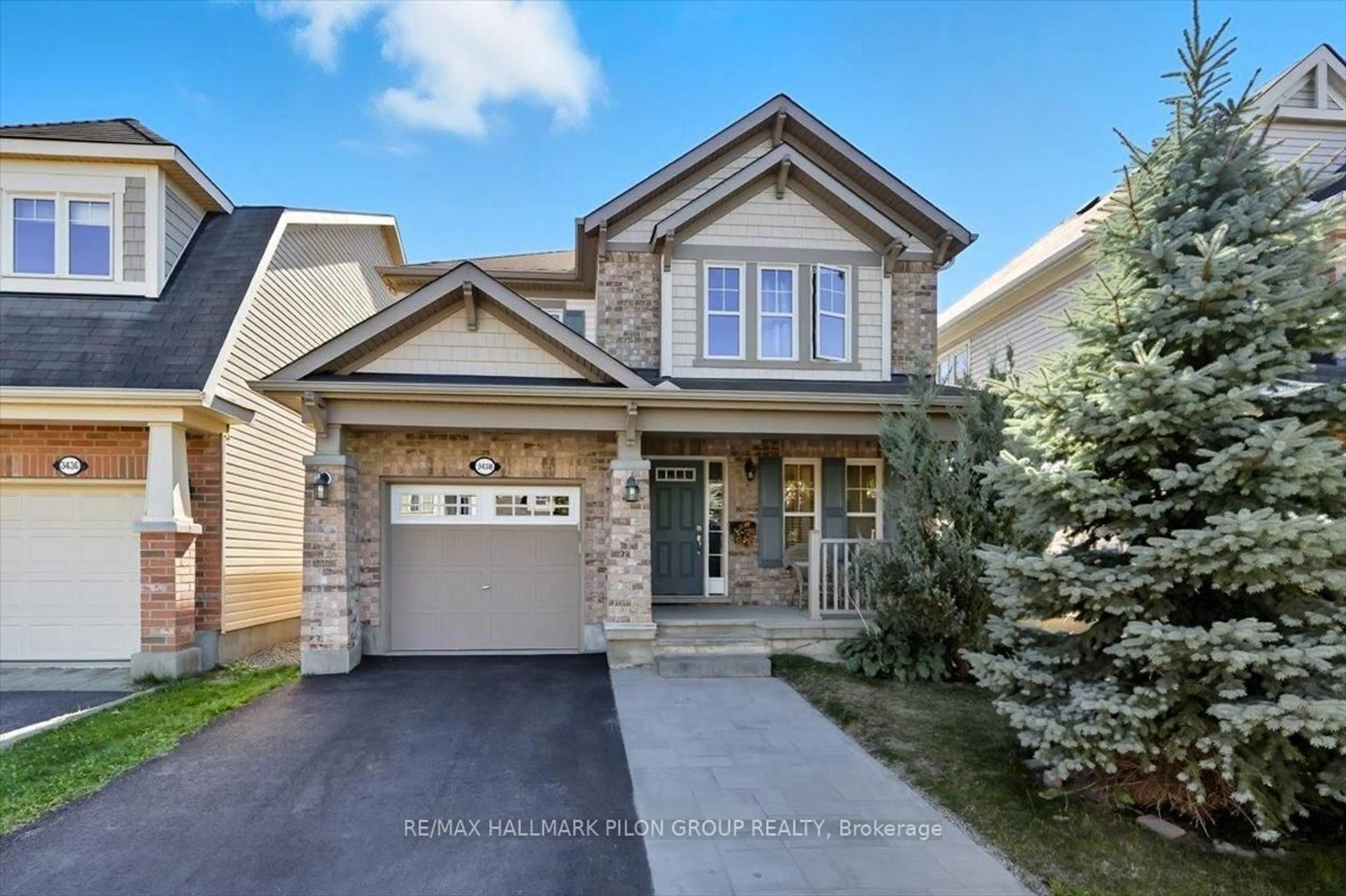Home with brick exterior material, street for 3438 River Run Ave, Ottawa Ontario K2J 0R5