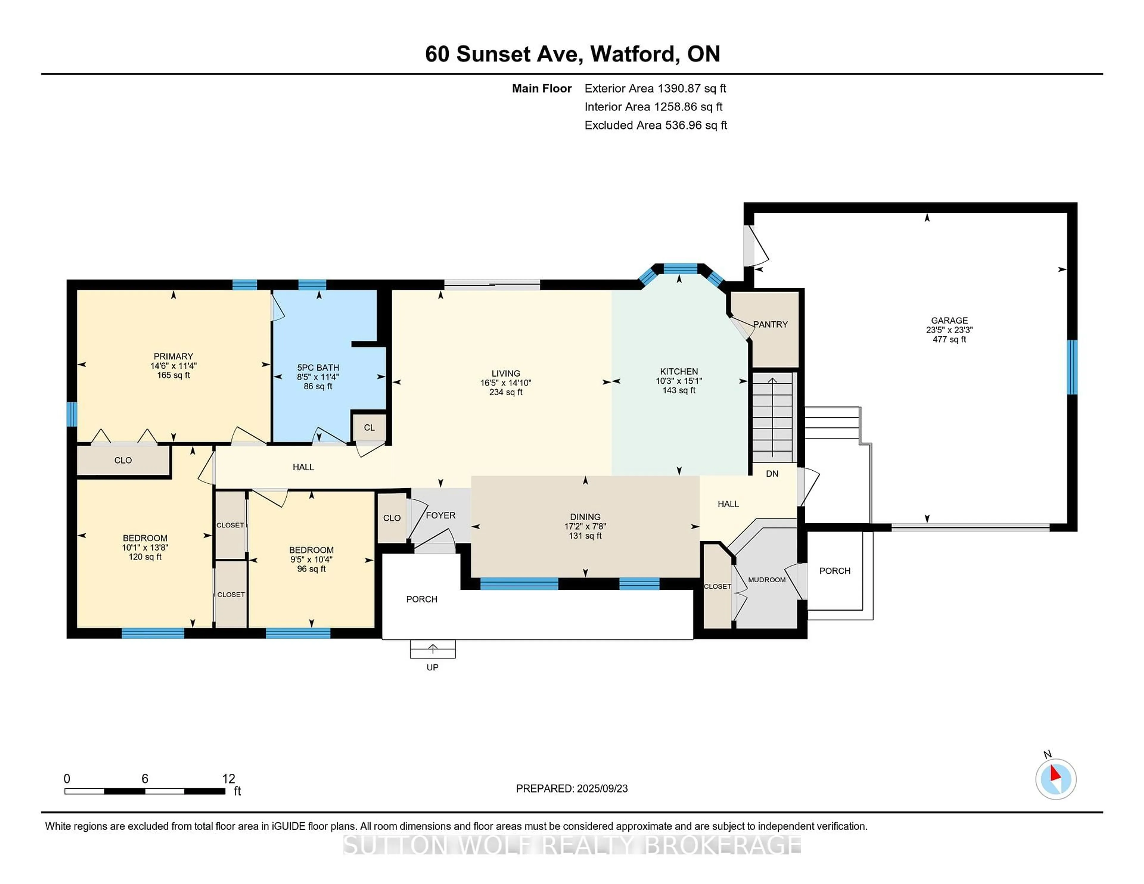 Floor plan for 60 Sunset Ave, Warwick Ontario N0M 2S0