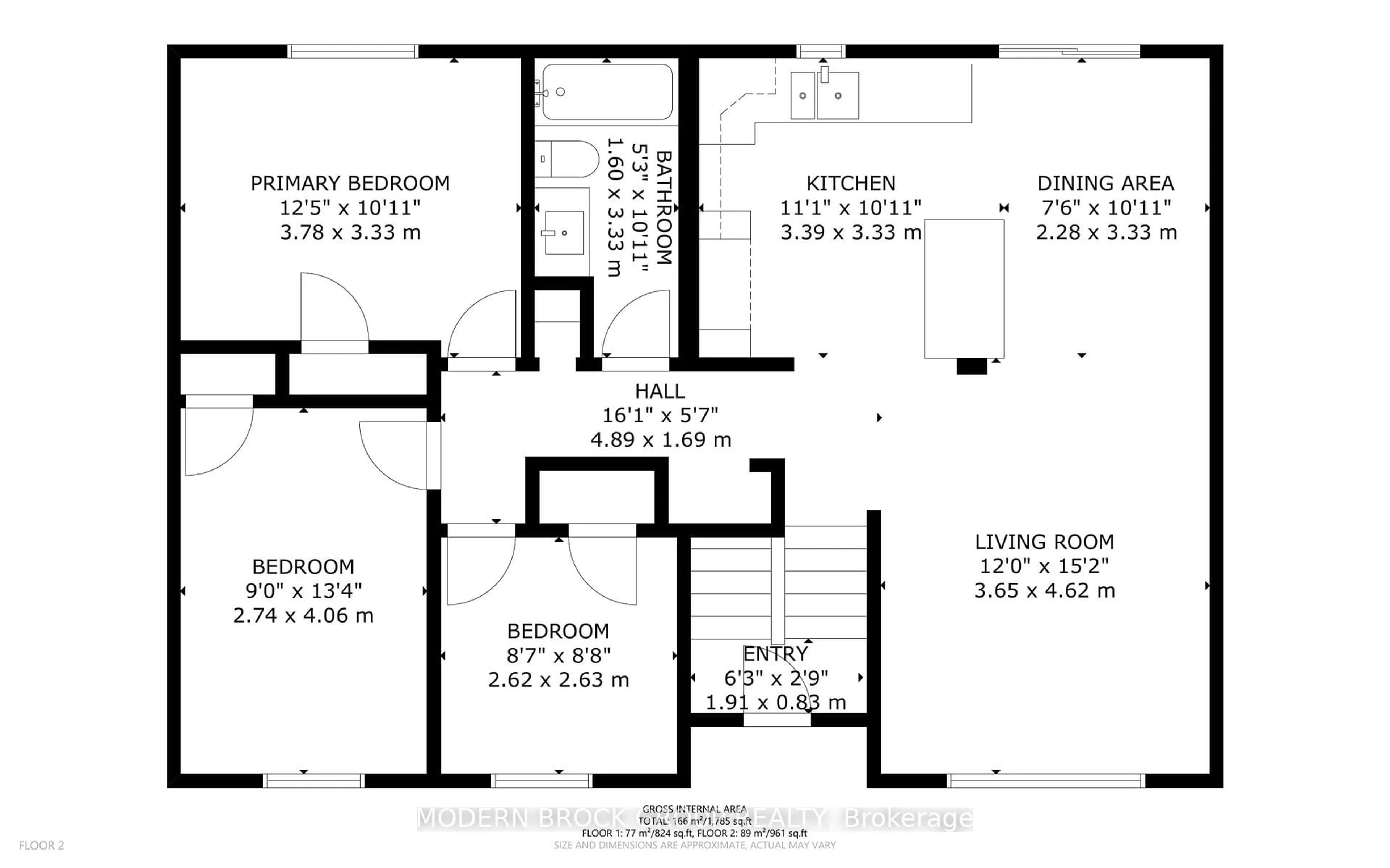 Floor plan for 744 Comstock Cres, Brockville Ontario K6V 6E1
