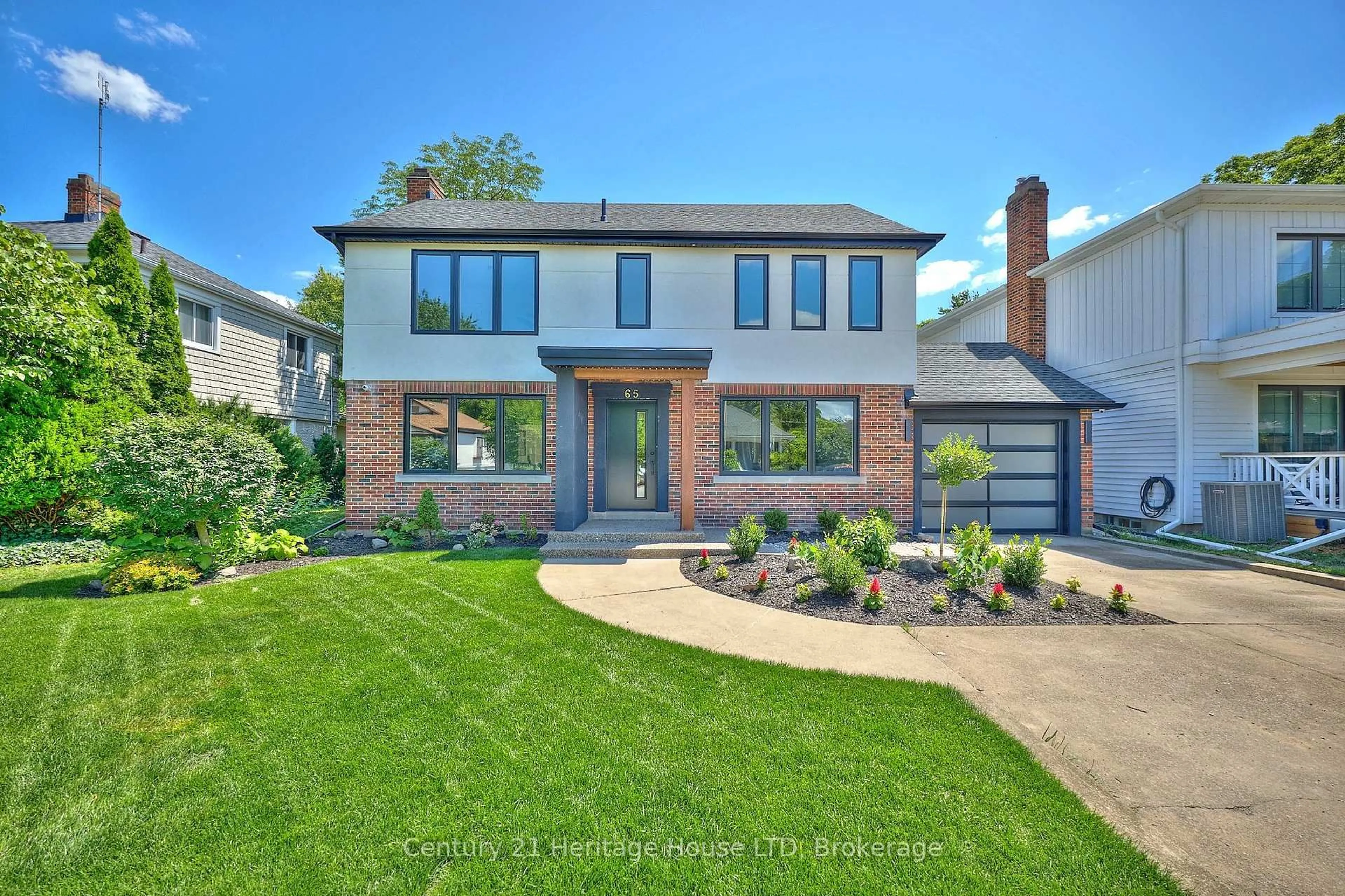 Home with brick exterior material, street for 65 Highland Ave, St. Catharines Ontario L2R 4H9