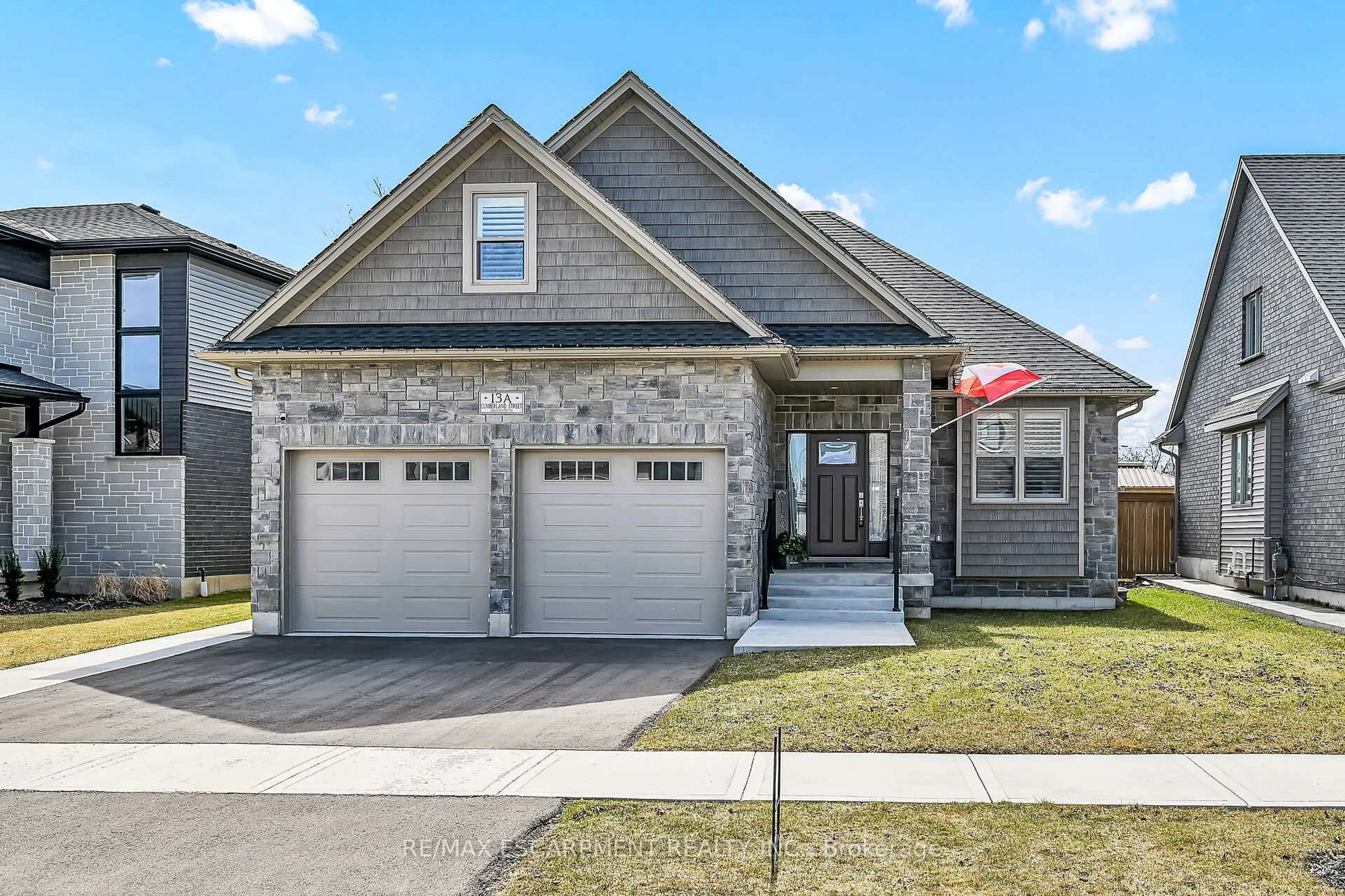 Home with brick exterior material, street for 13A Cumberland St, Brantford Ontario N3S 7J6