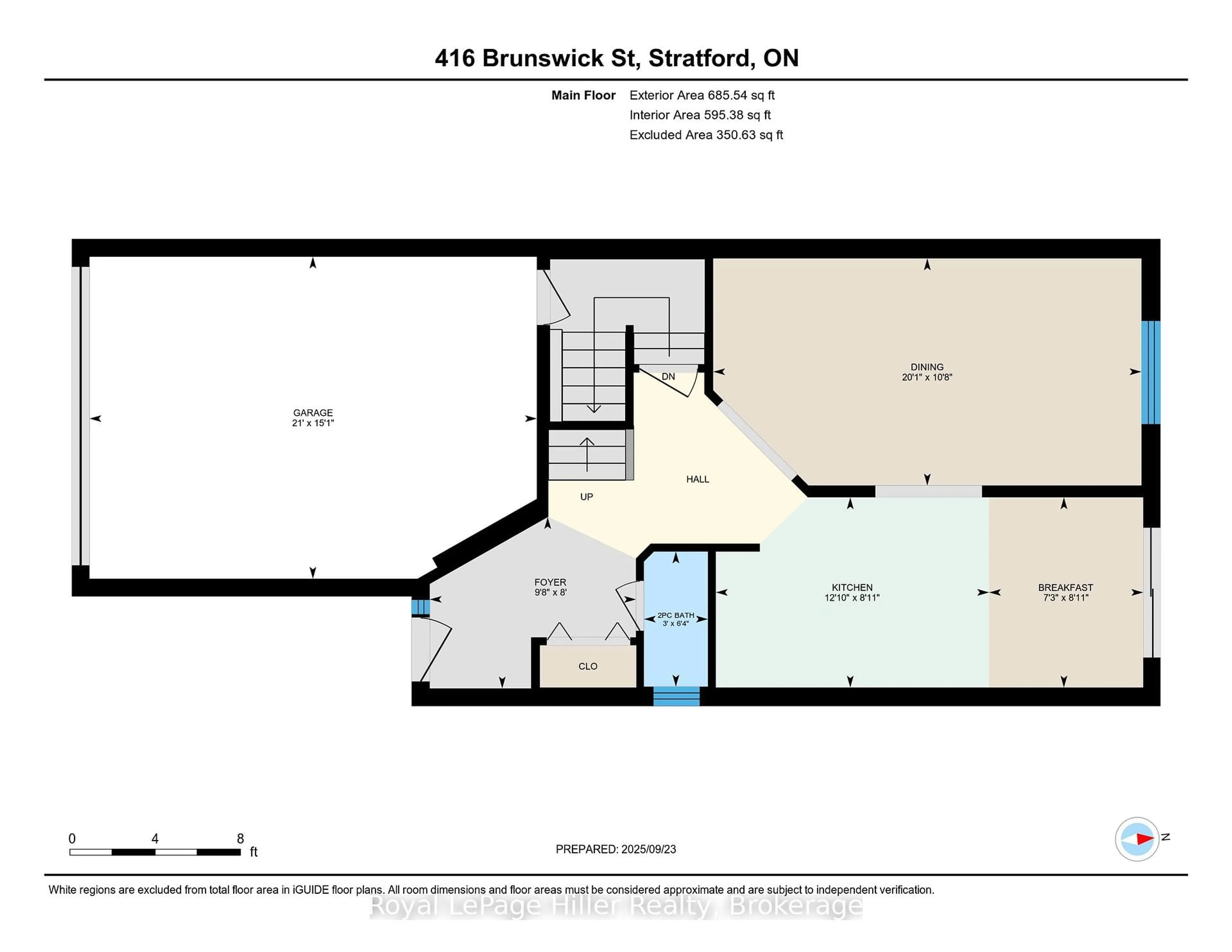 Floor plan for 416 Brunswick St, Stratford Ontario N5A 3N4