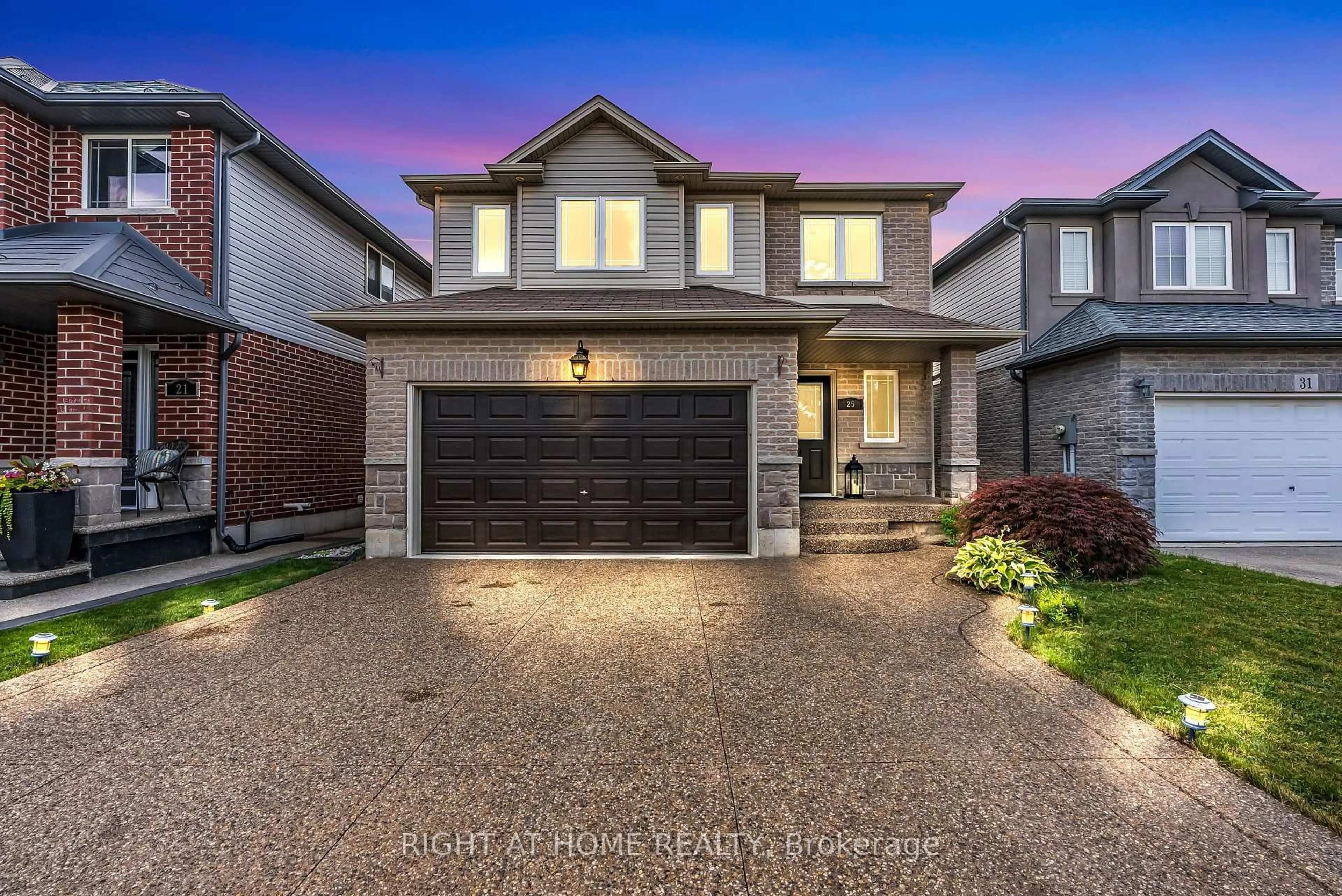 Home with brick exterior material, street for 25 Stoneglen Way, Hamilton Ontario L0R 1W0