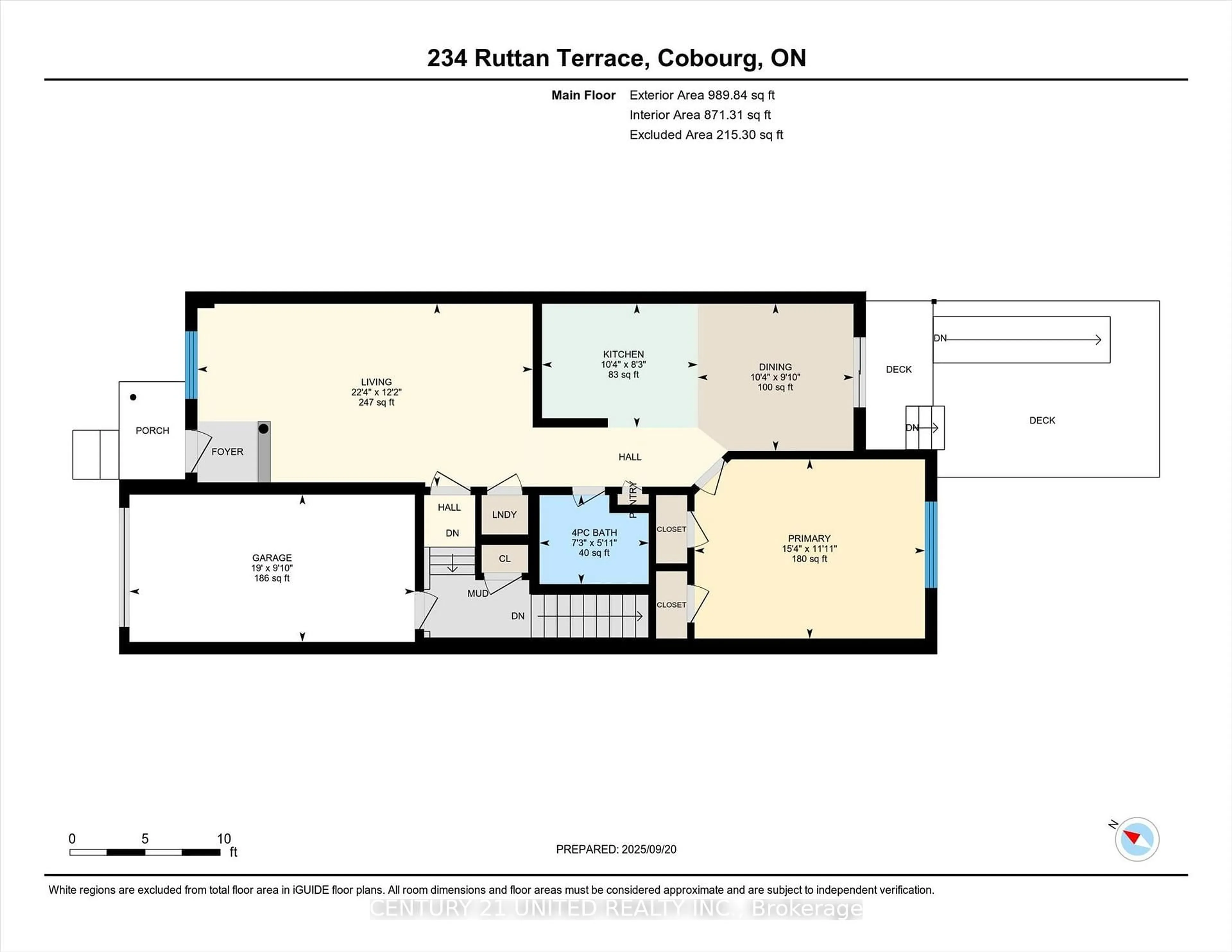 Floor plan for 234 Ruttan Terr, Cobourg Ontario K9A 5X6