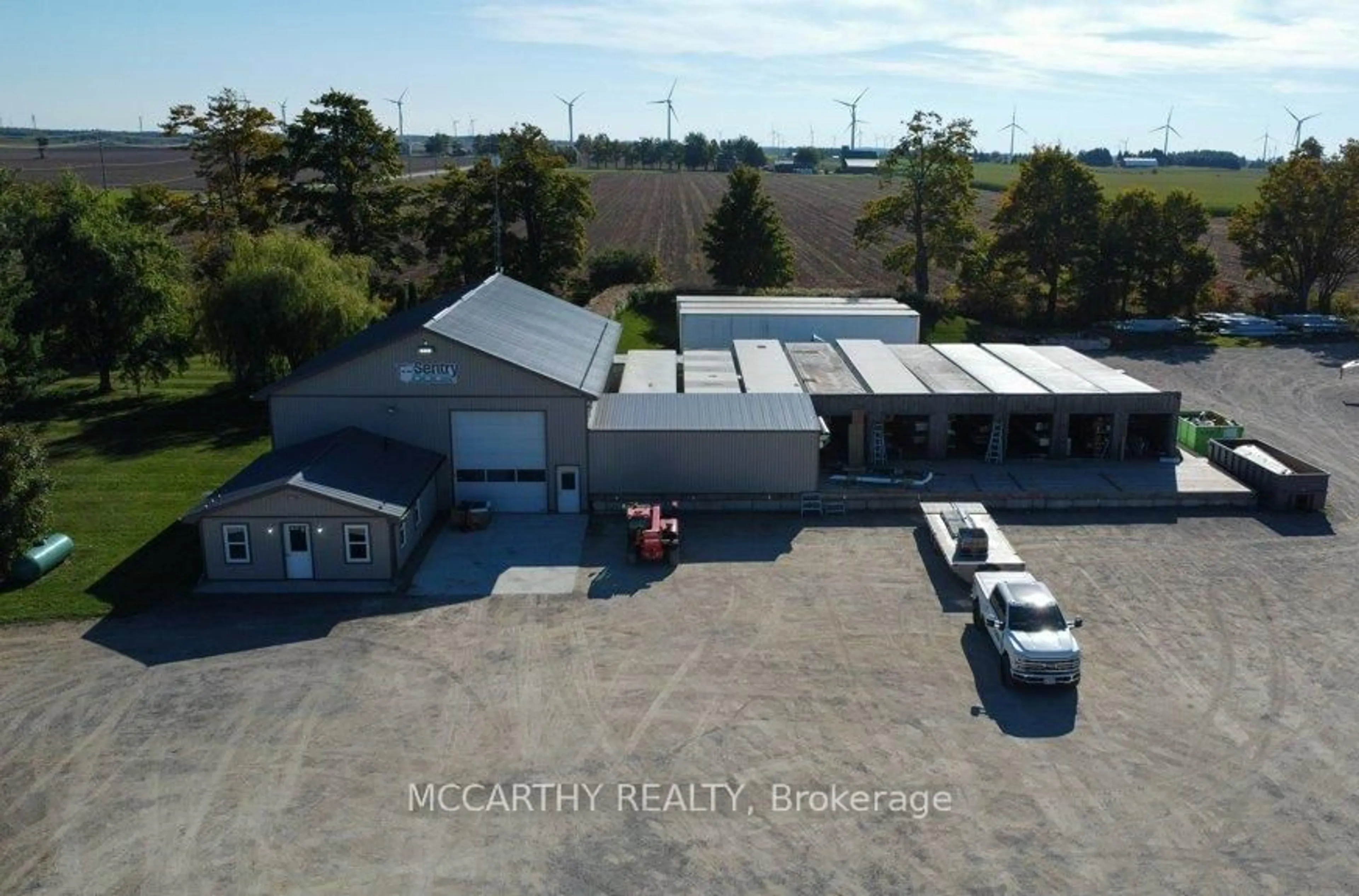 A pic from outside/outdoor area/front of a property/back of a property/a pic from drone, building for 582335 County Road 17 St, Melancthon Ontario L9V 2L6