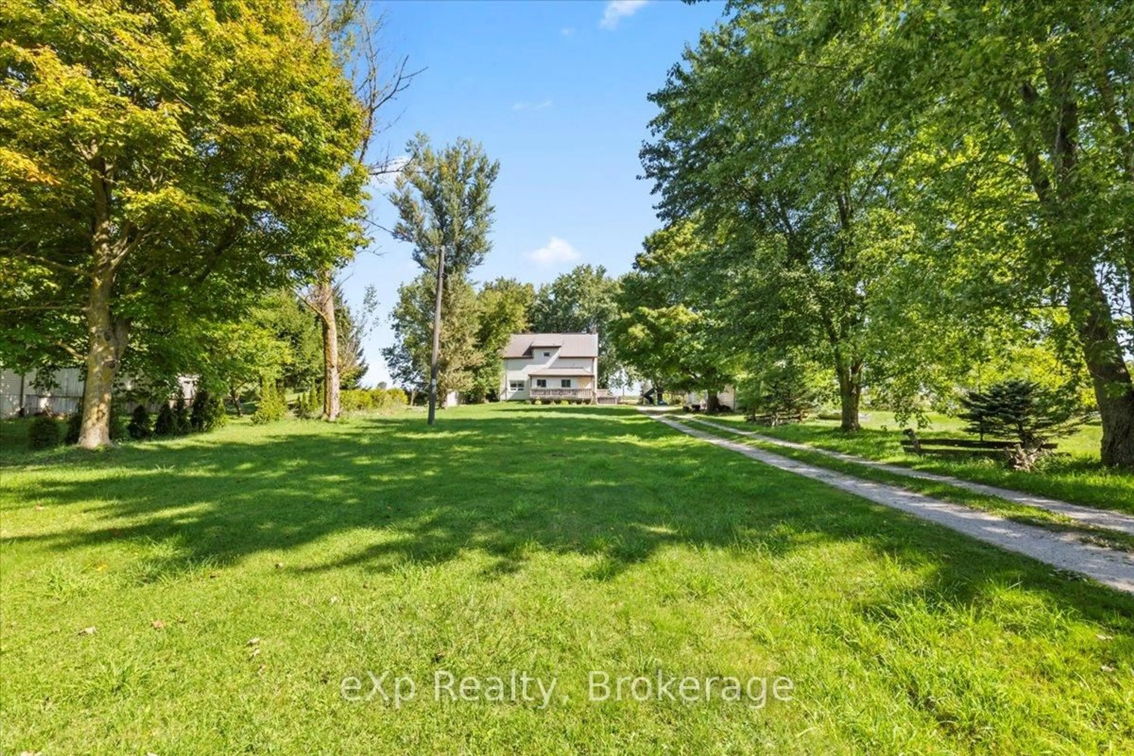 A pic from outside/outdoor area/front of a property/back of a property/a pic from drone, water/lake/river/ocean view for 9499 Maas Park Dr, Wellington North Ontario N0G 2L0
