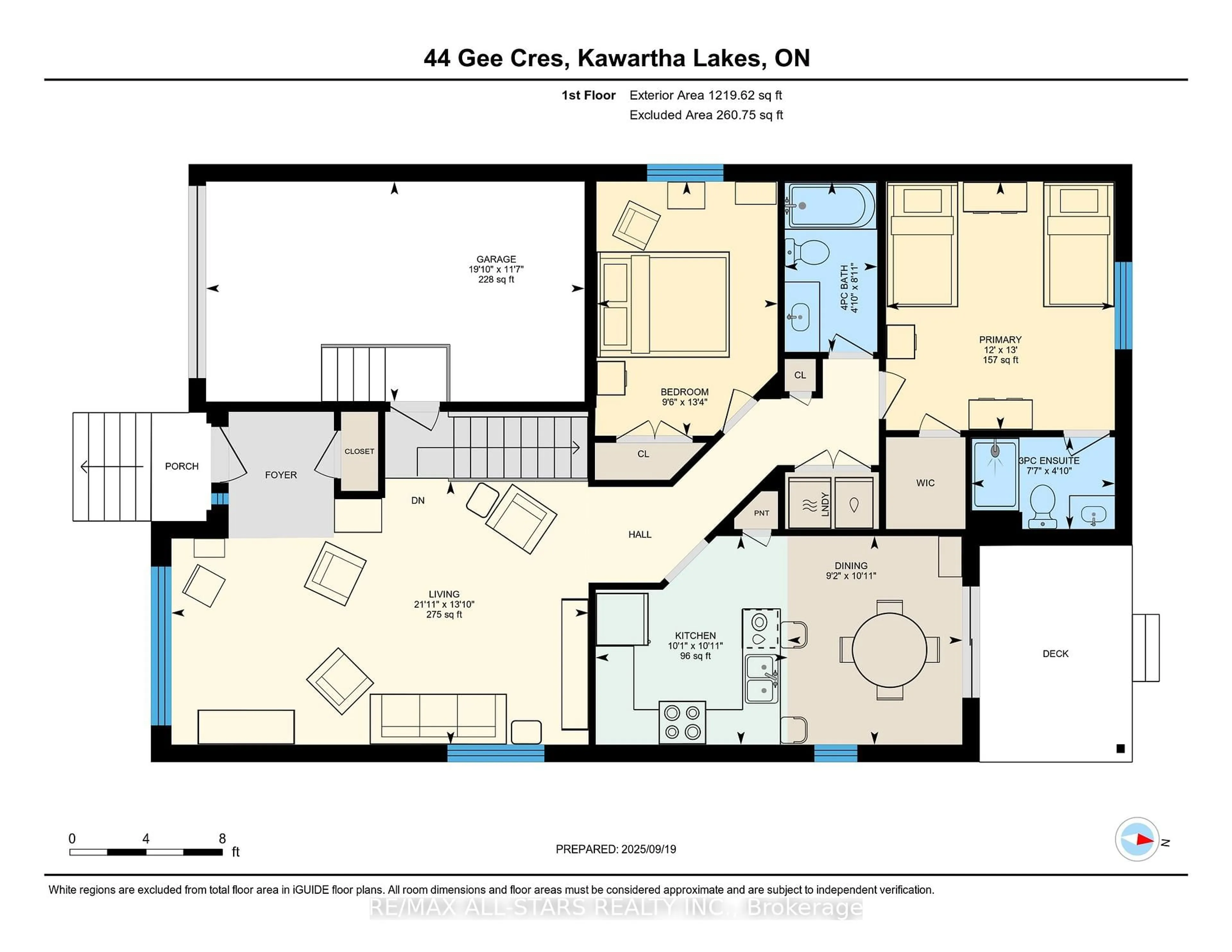 Floor plan for 44 Gee Cres, Kawartha Lakes Ontario K9V 0G9
