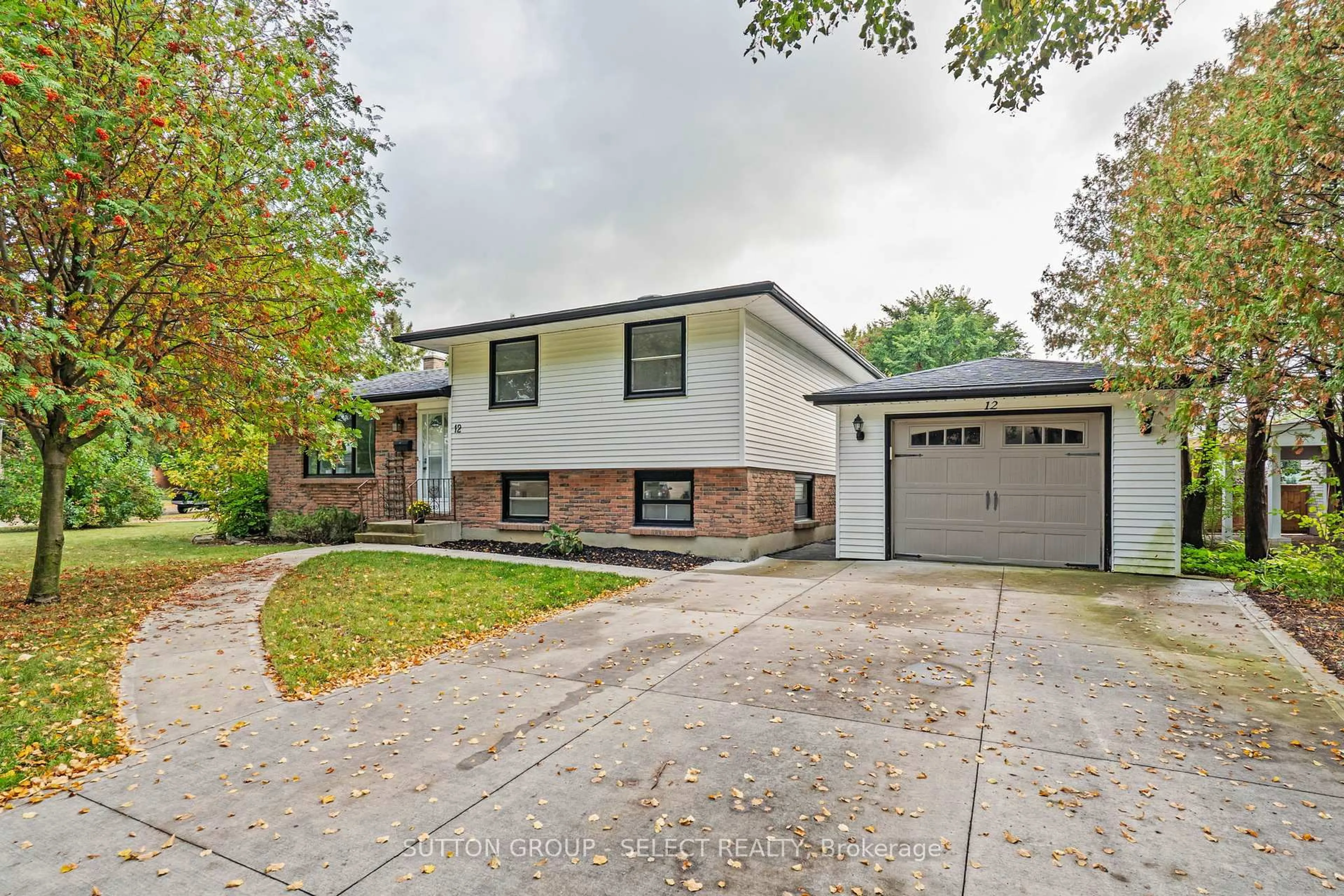 Home with brick exterior material, street for 12 Kinburn Cres, London South Ontario N6E 1J2