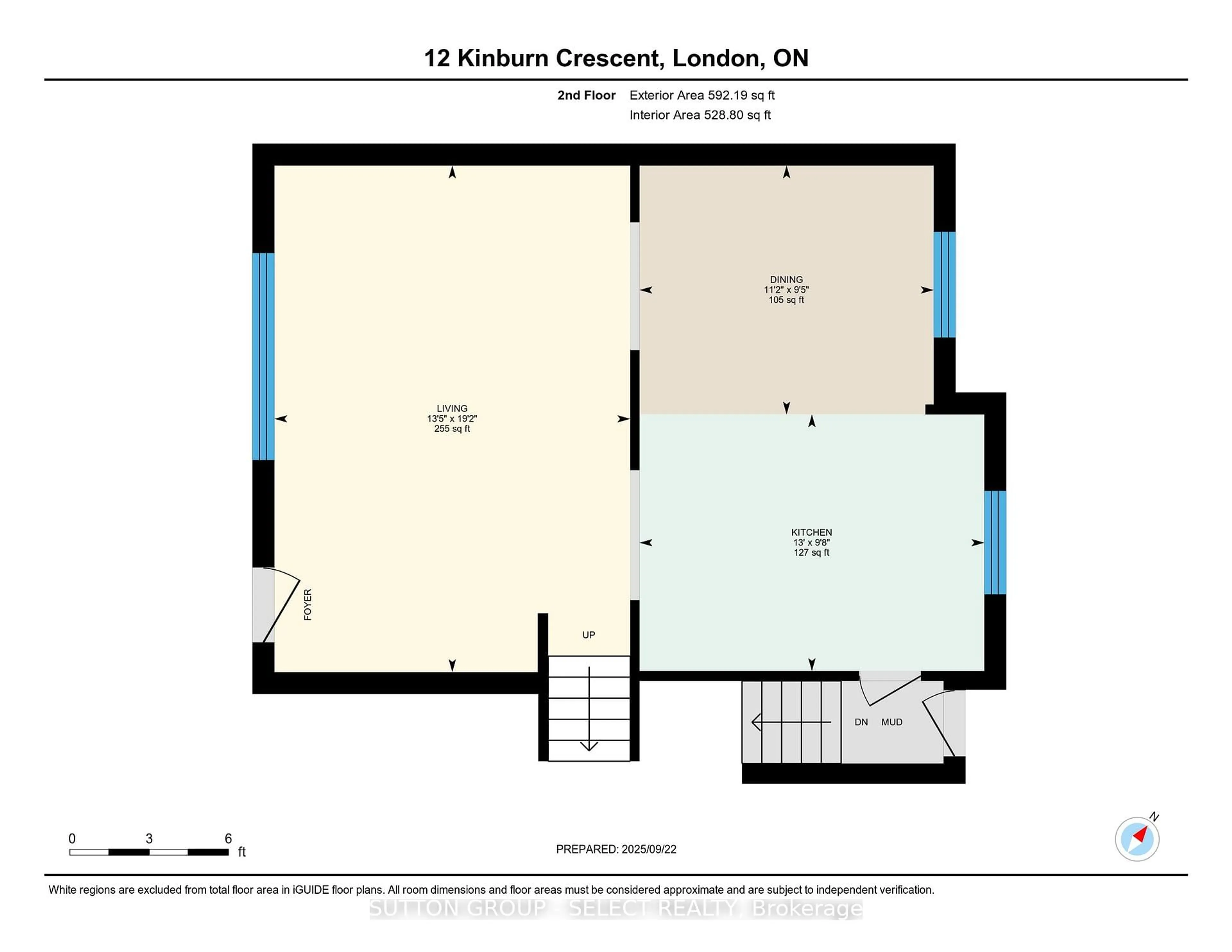 Floor plan for 12 Kinburn Cres, London South Ontario N6E 1J2