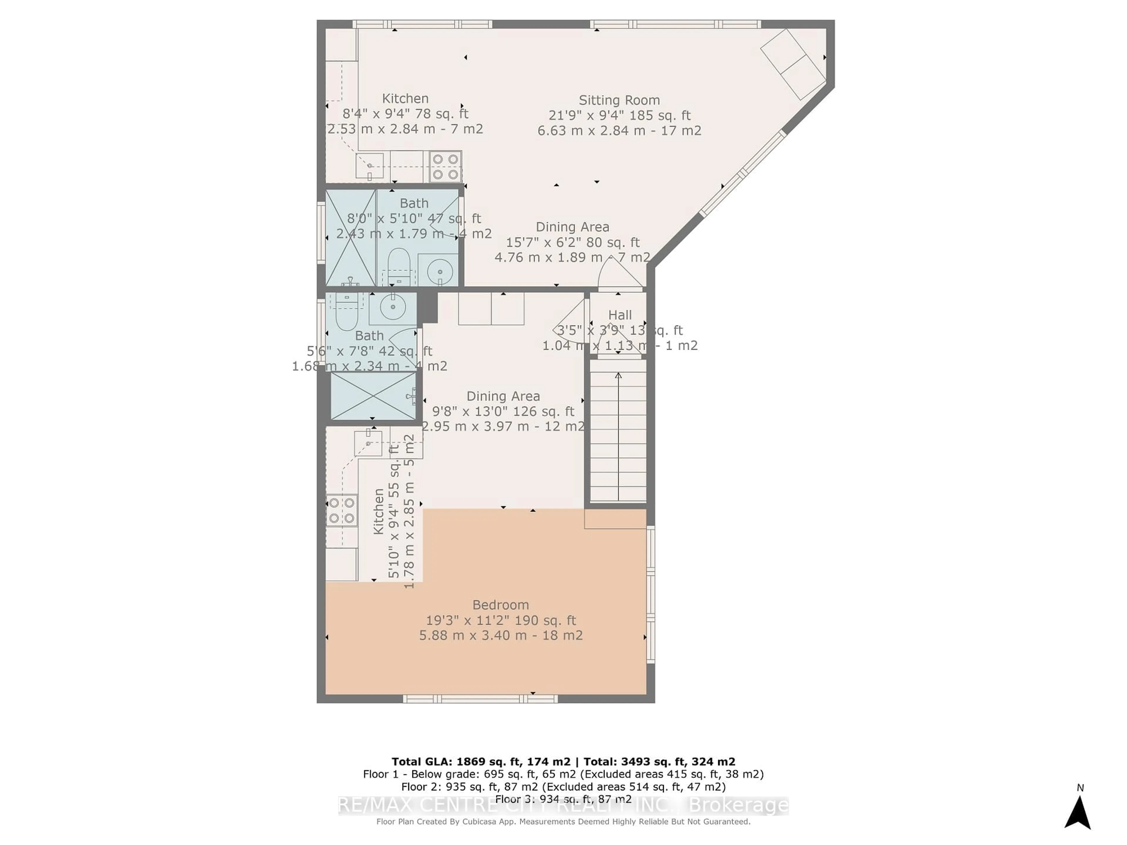 Floor plan for 483 George St, Central Elgin Ontario N5L 1H1