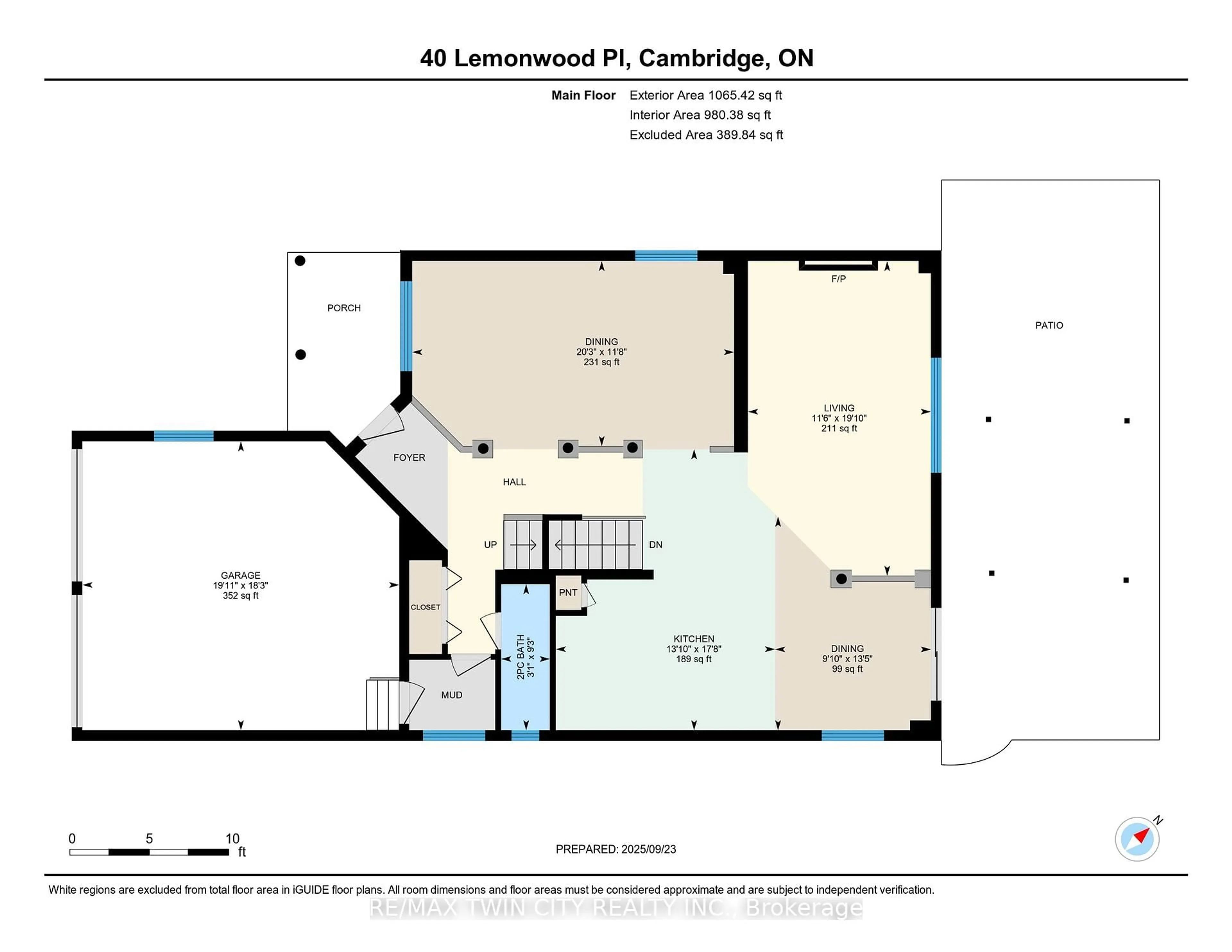 Floor plan for 40 LEMONWOOD Pl, Cambridge Ontario N3C 4P5