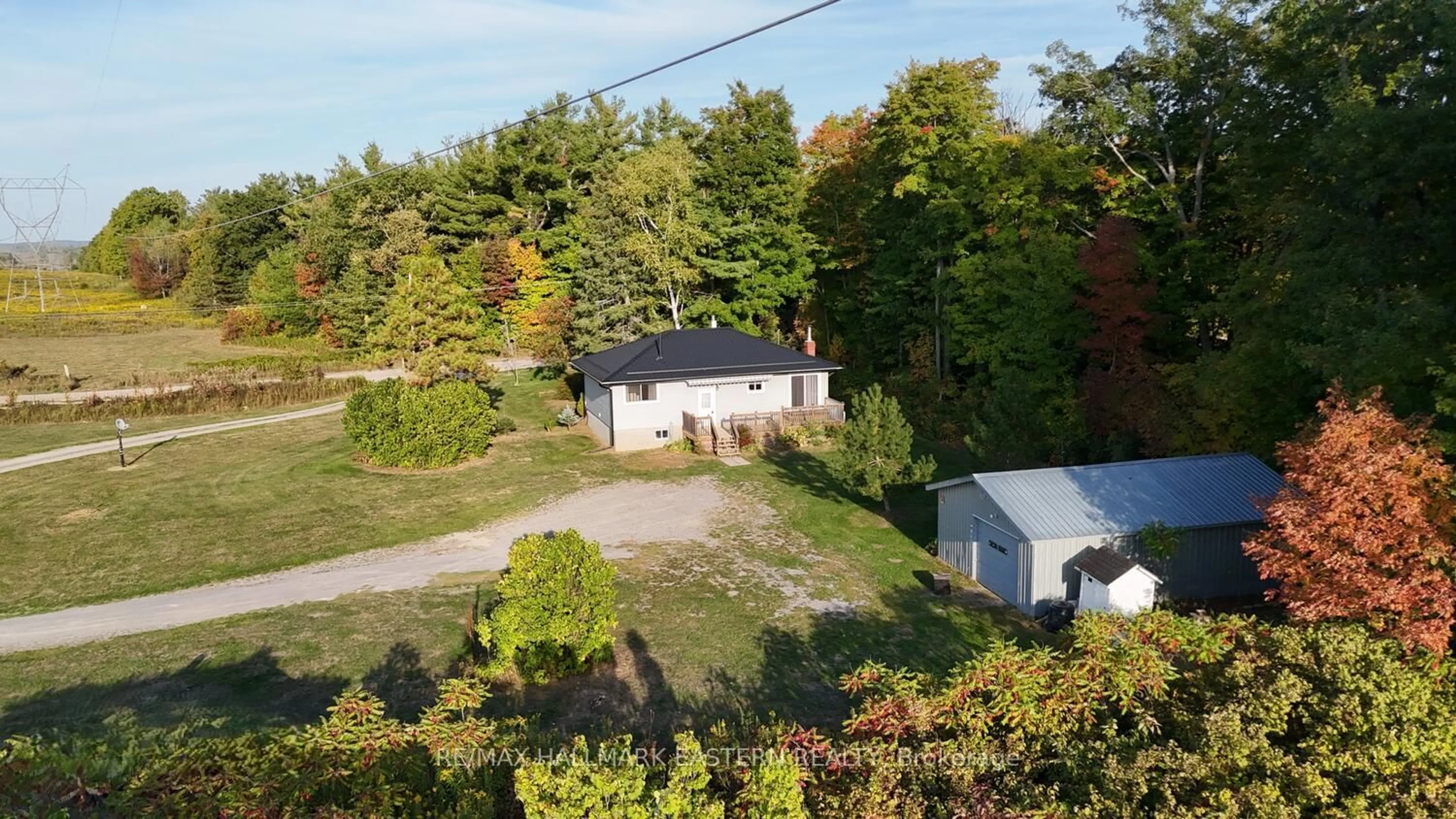 A pic from outside/outdoor area/front of a property/back of a property/a pic from drone, street for 1092 Mid Belmont 7th Line, Havelock-Belmont-Methuen Ontario K0L 1Z0