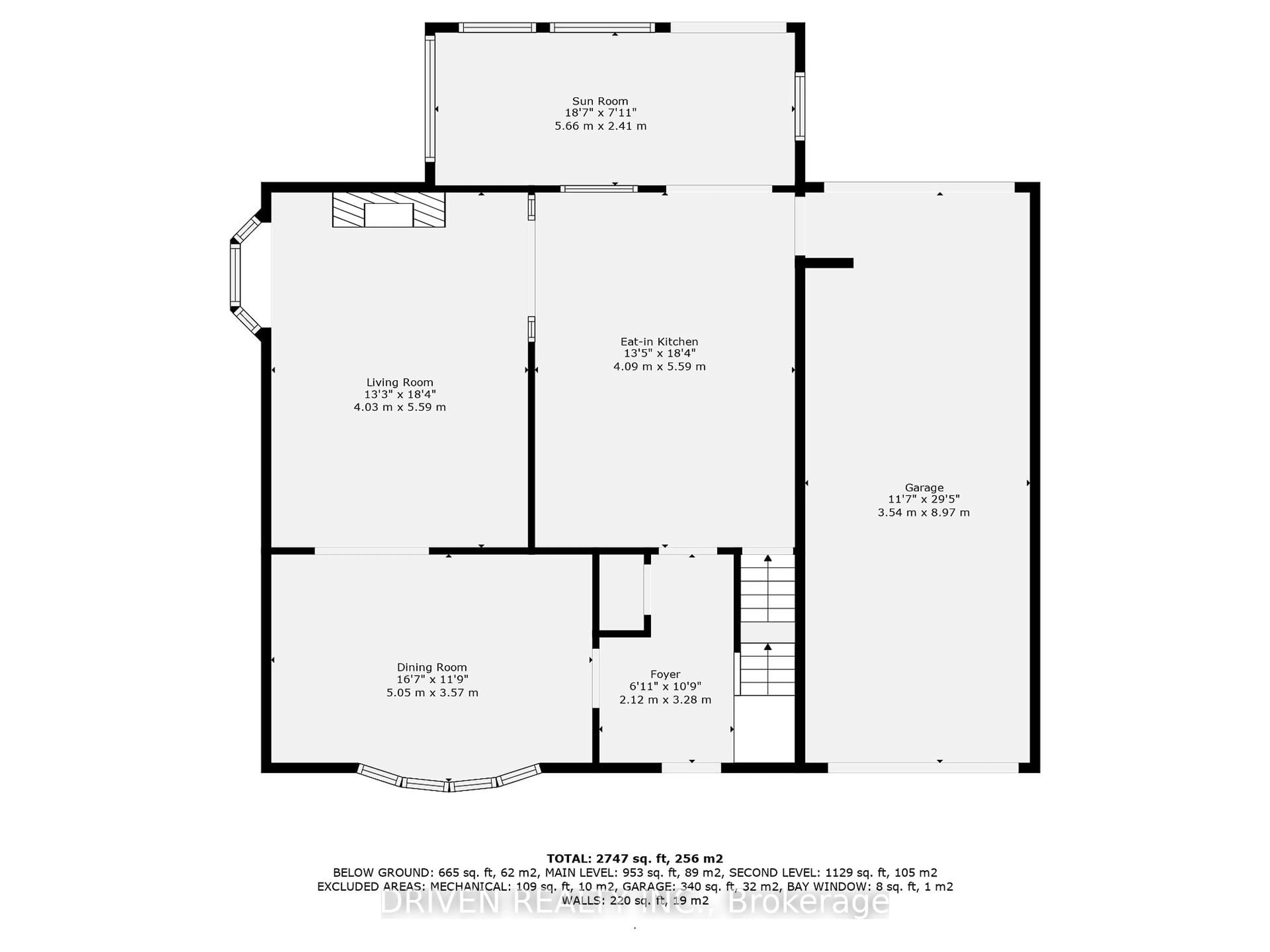 Floor plan for 876 Pinecrest Rd, Ottawa Ontario K2B 6B2