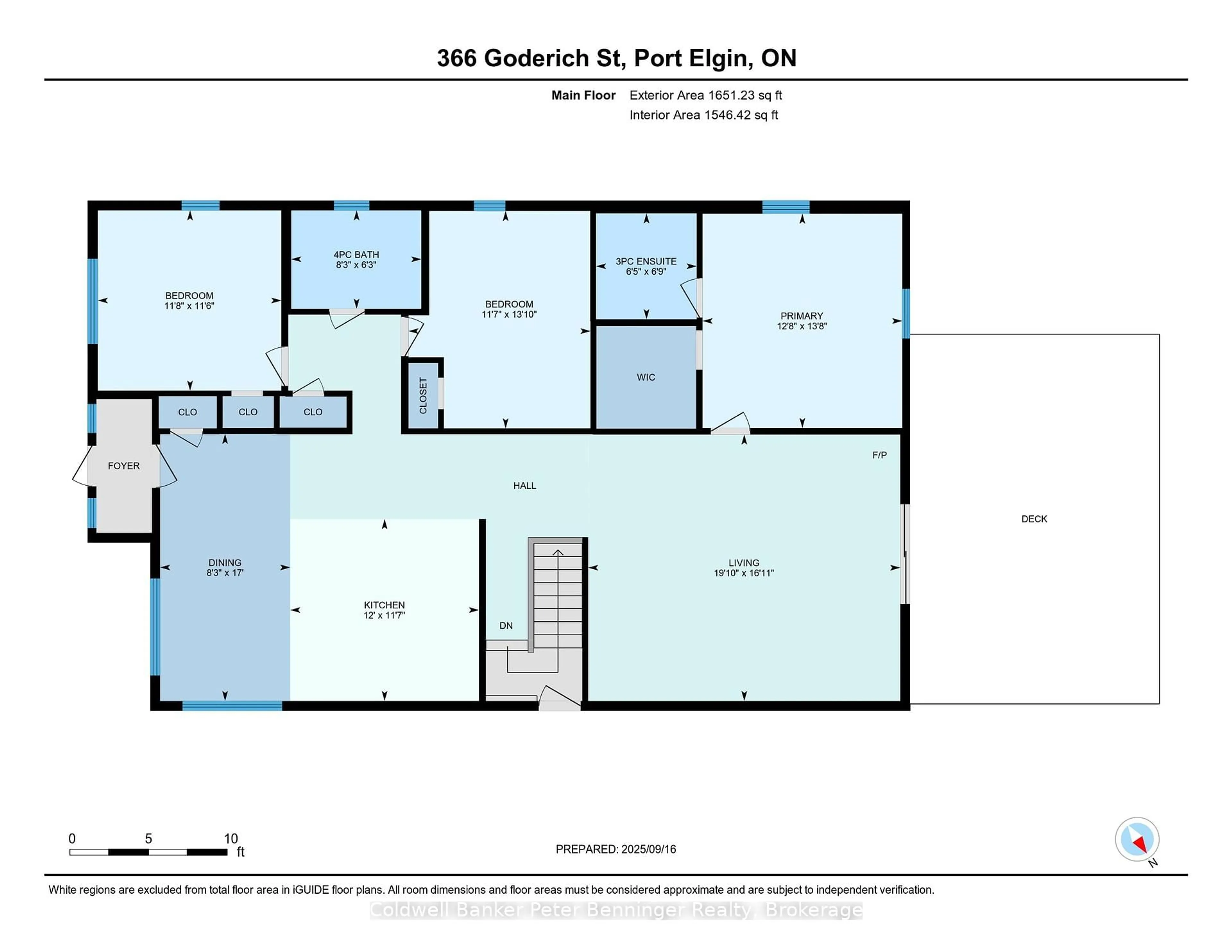 Floor plan for 366 Goderich St, Saugeen Shores Ontario N0H 2C0