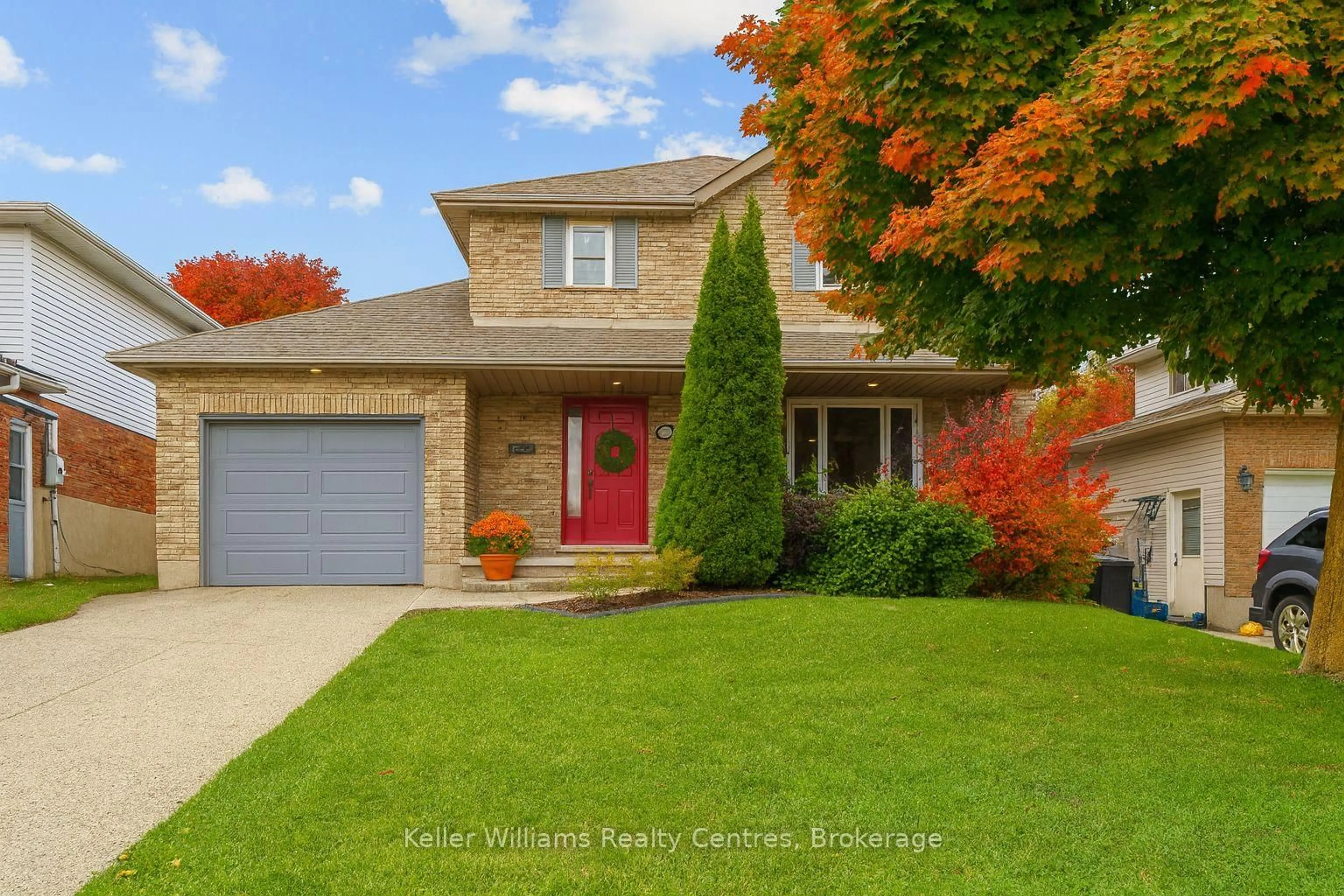 Home with brick exterior material, street for 2538 8th Ave, Owen Sound Ontario N4K 6V2