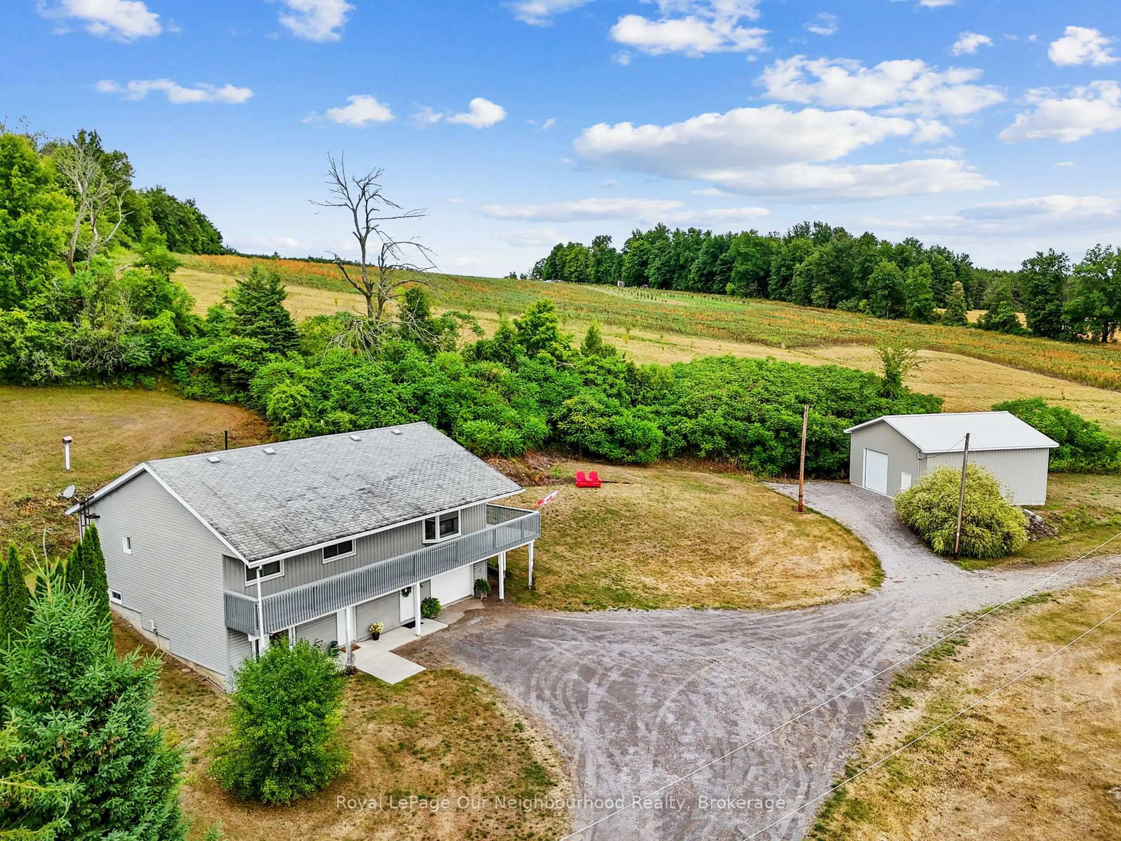 A pic from outside/outdoor area/front of a property/back of a property/a pic from drone, unknown for 153 Ward Lane, Alnwick/Haldimand Ontario K0K 2G0