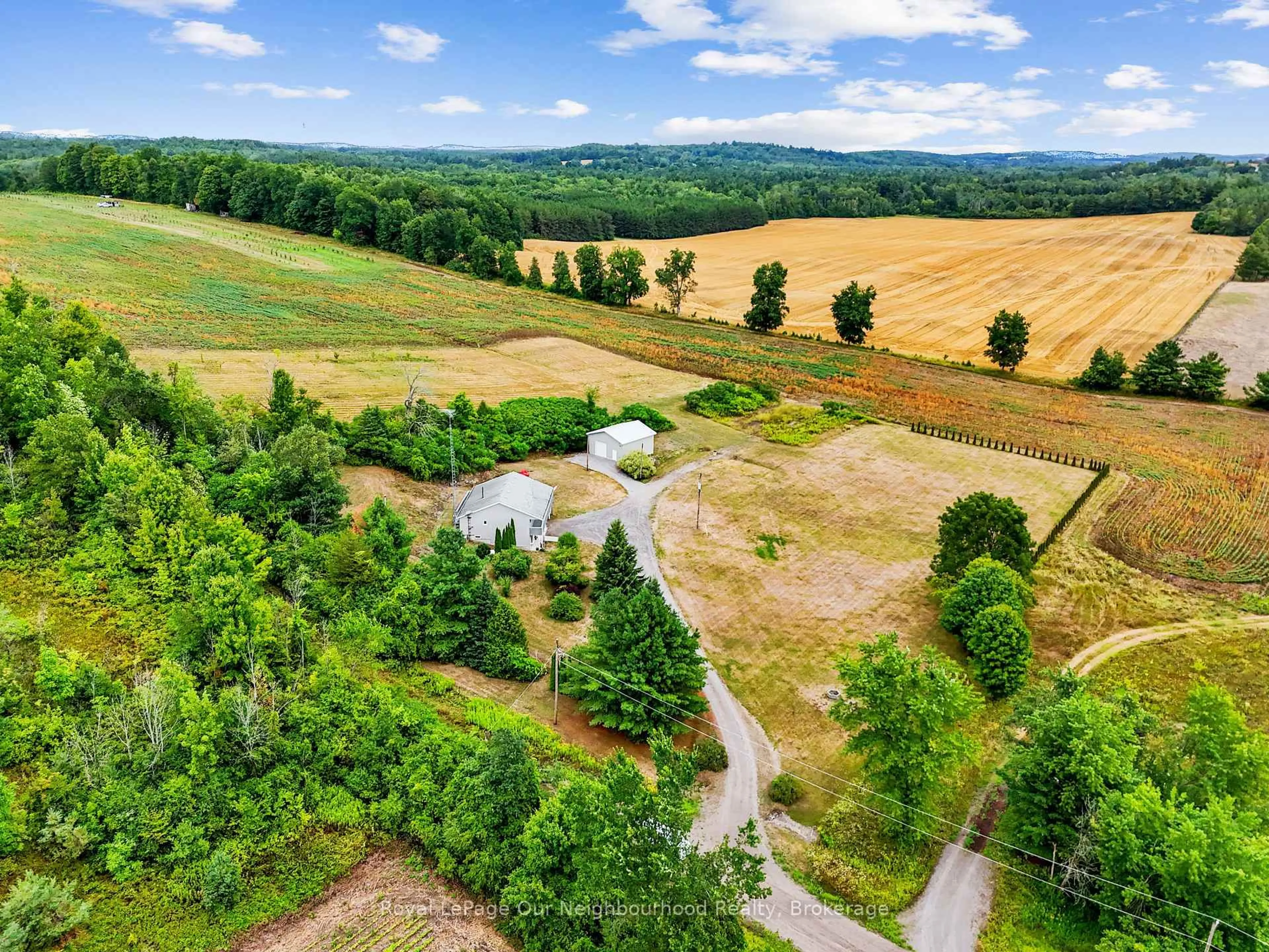 A pic from outside/outdoor area/front of a property/back of a property/a pic from drone, forest/trees view for 153 Ward Lane, Alnwick/Haldimand Ontario K0K 2G0