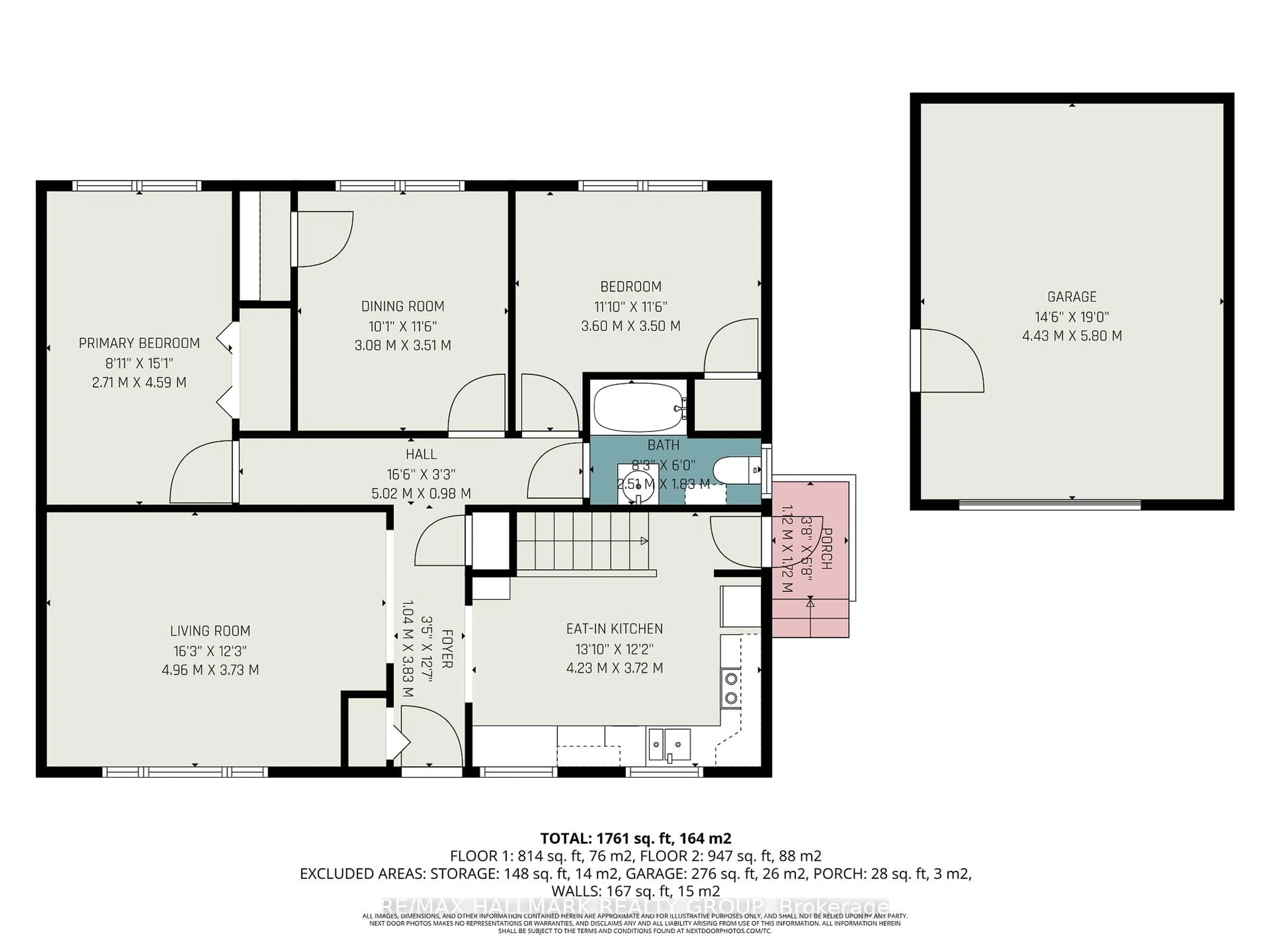 Floor plan for 2023 Vincent St, Ottawa Ontario K1G 2M8
