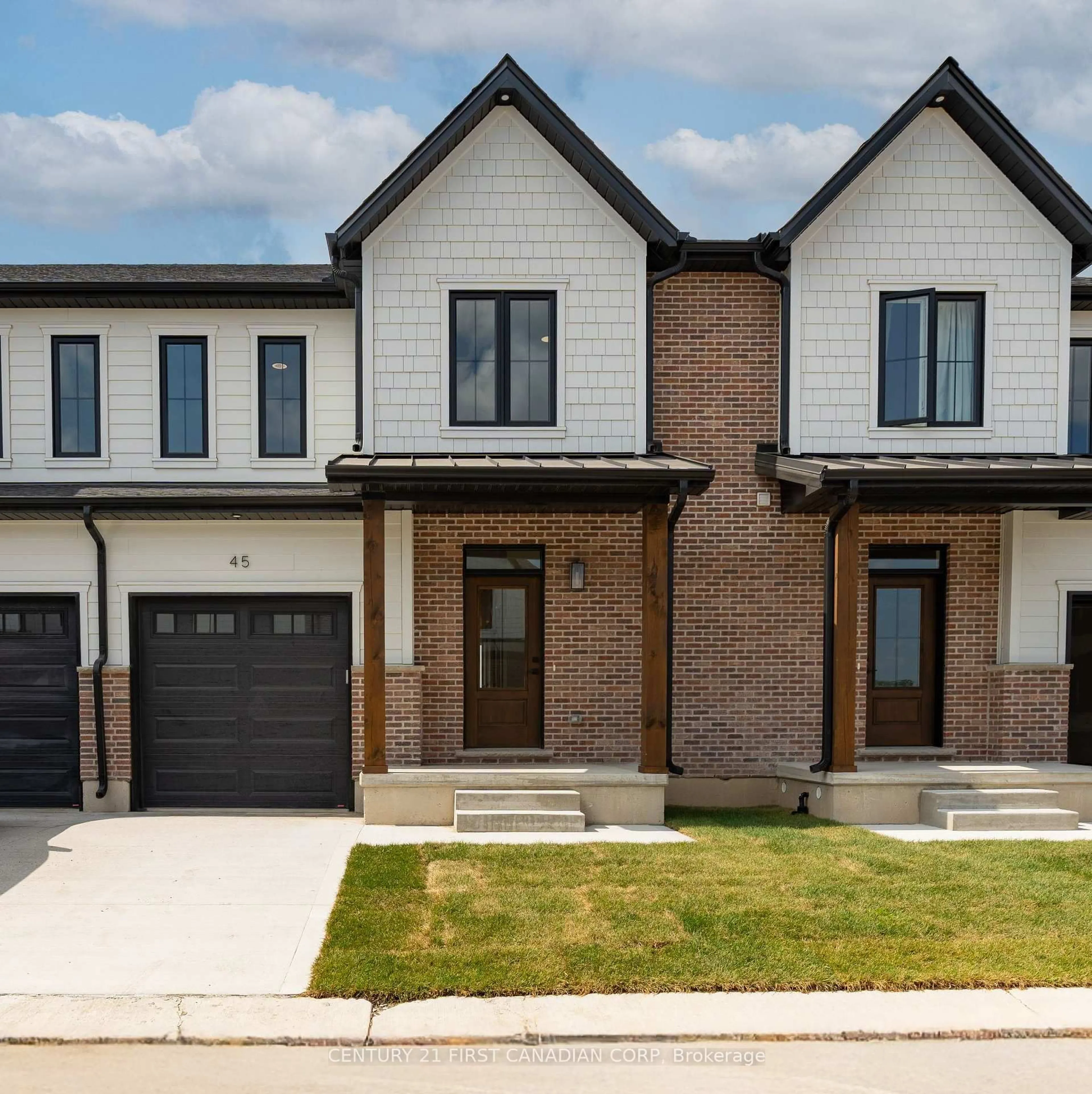 Home with brick exterior material, street for 147-45 SCOTTS Dr, Lucan Biddulph Ontario N0M 2J0