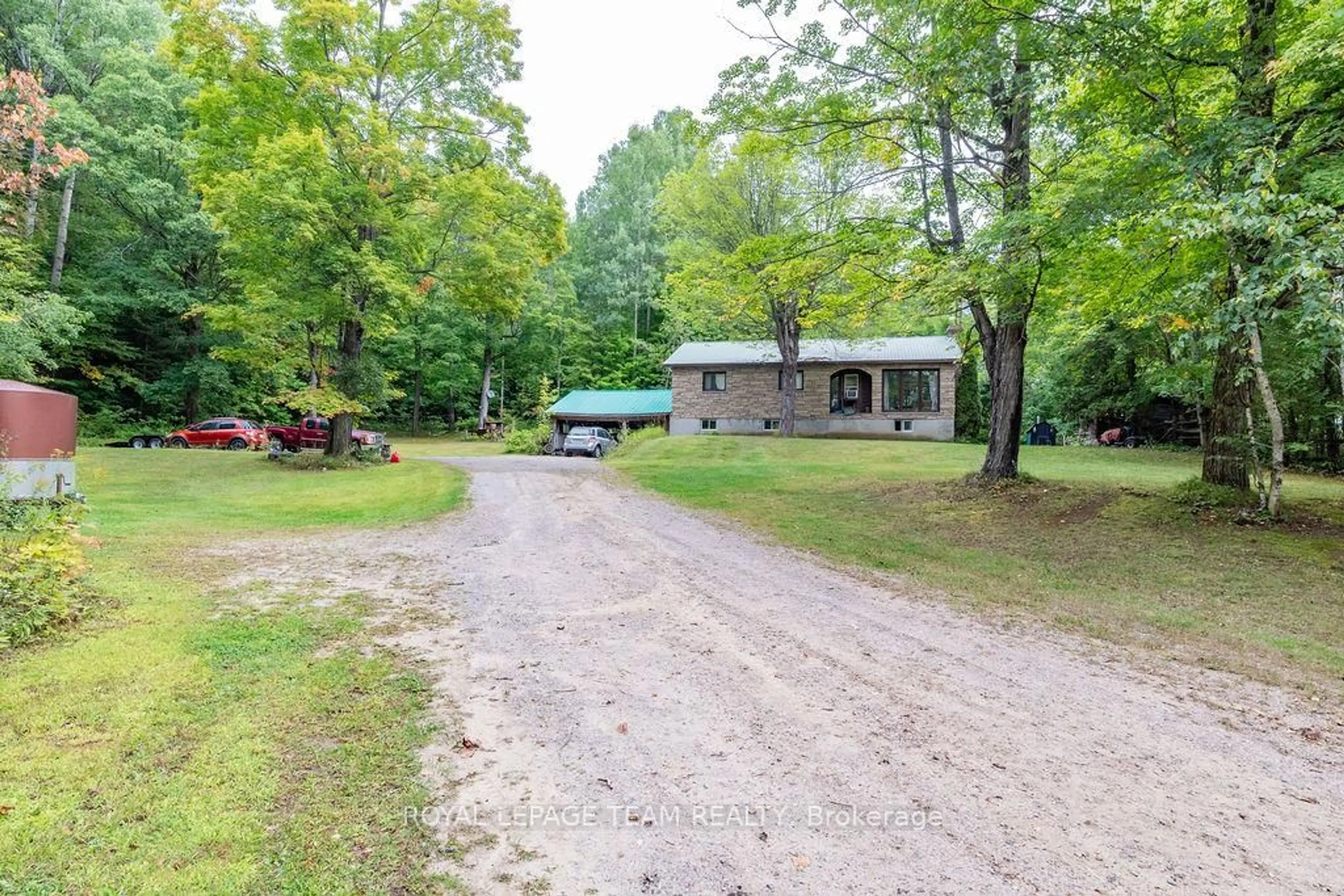 A pic from outside/outdoor area/front of a property/back of a property/a pic from drone, unknown for 531 Bruceton Rd, Palmer Rapids Ontario K0J 2E0