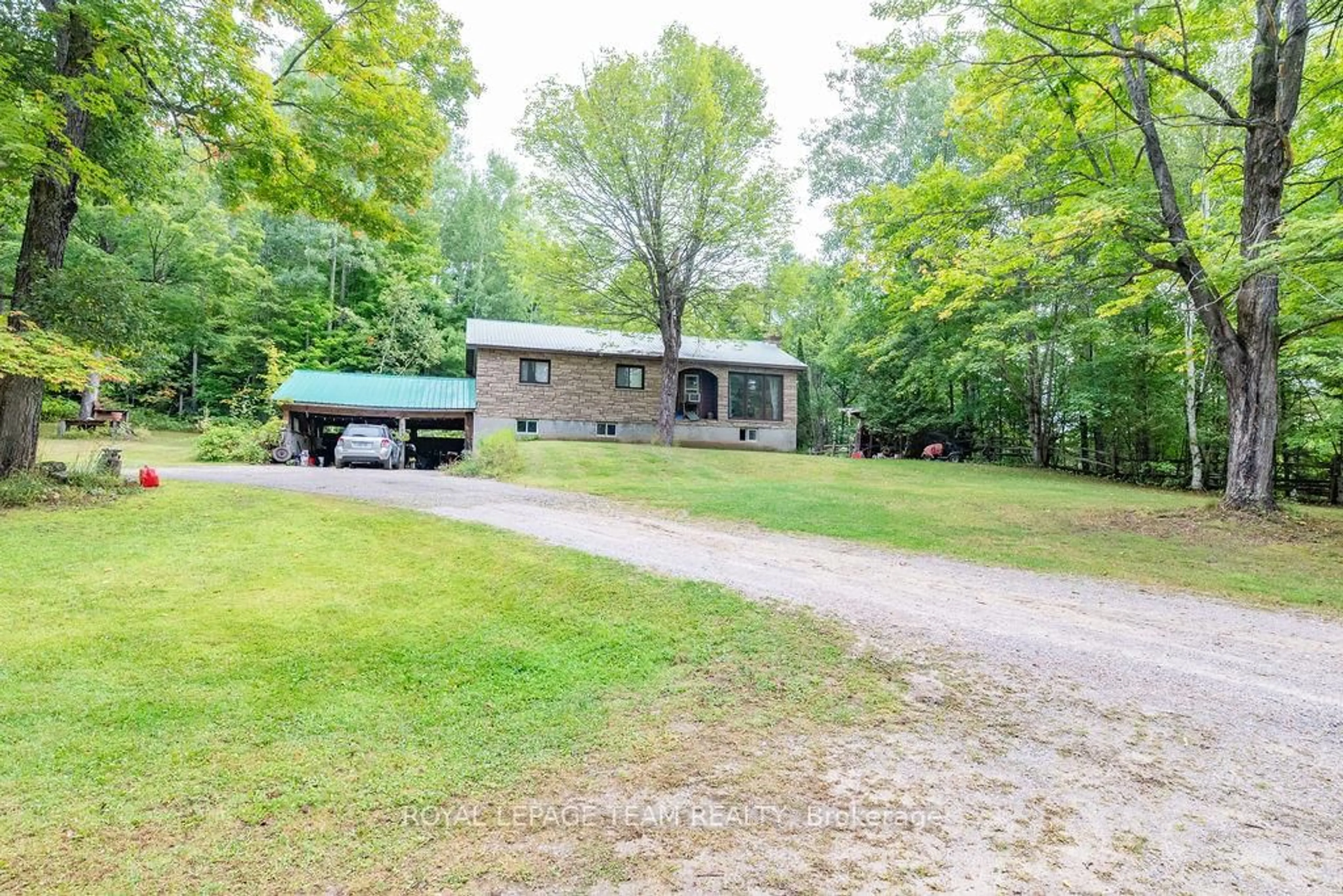 A pic from outside/outdoor area/front of a property/back of a property/a pic from drone, unknown for 531 Bruceton Rd, Palmer Rapids Ontario K0J 2E0