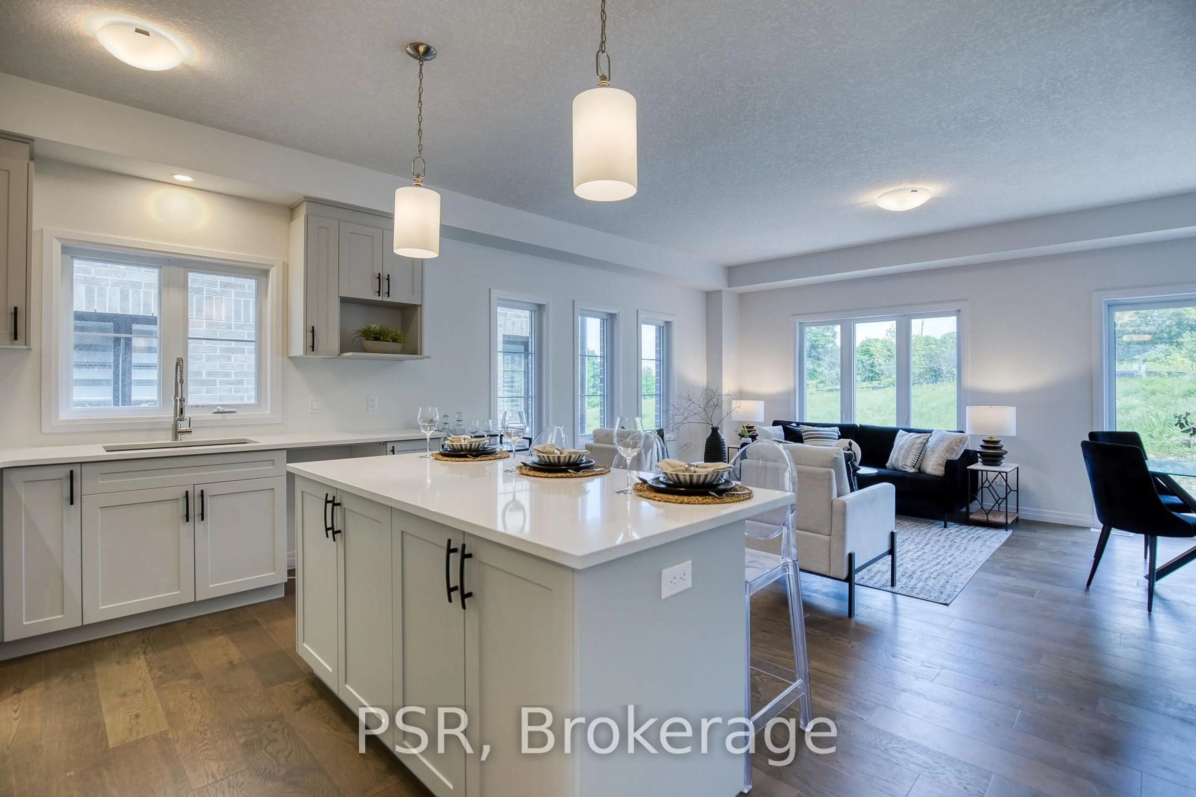 Open concept kitchen, ceramic/tile floor for Lot D17 63 Rivergreen Cres, Cambridge Ontario N1S 0G1