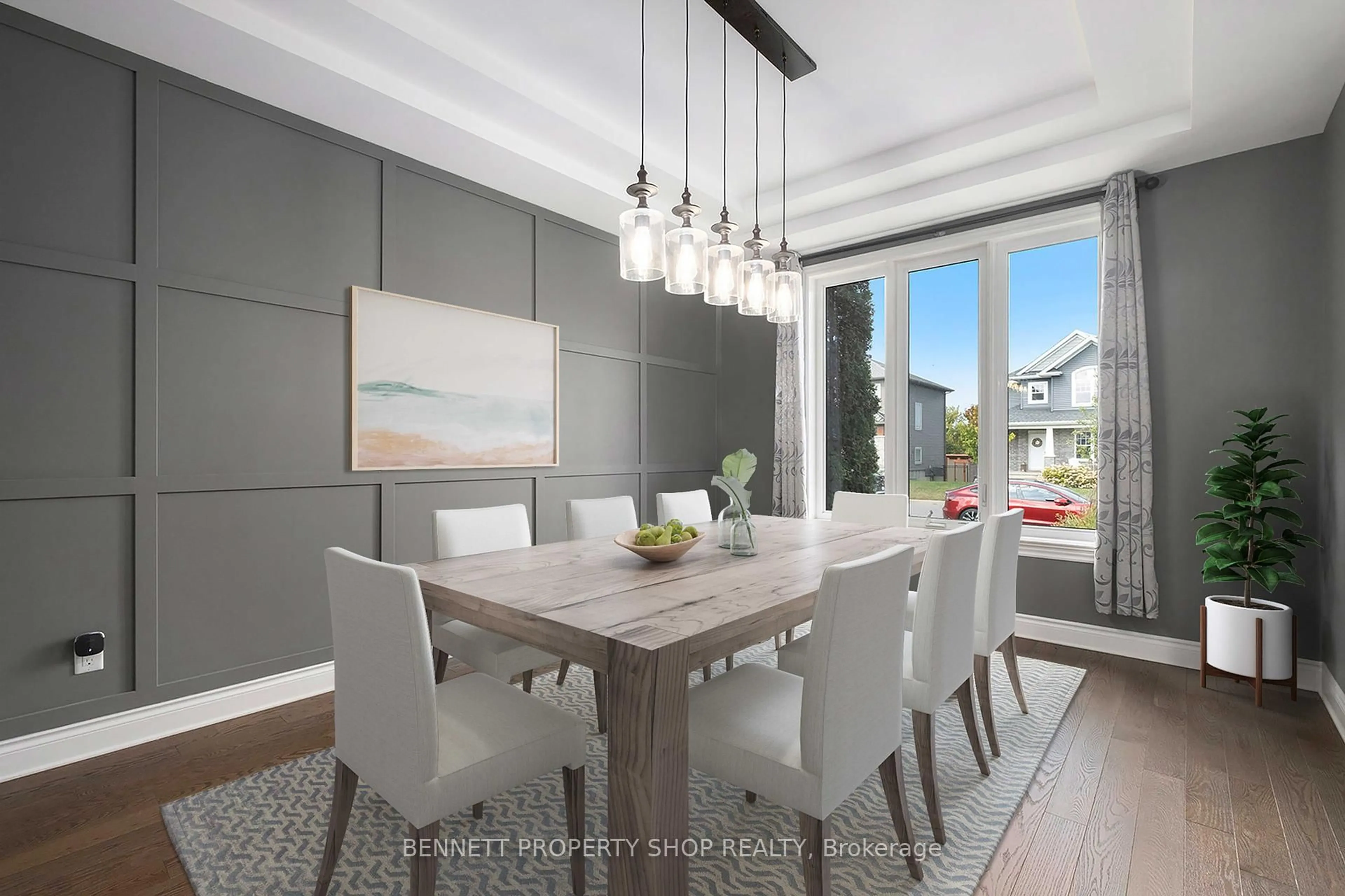 Dining room, wood/laminate floor for 110 Talos Circ, Richmond Ontario K0A 2Z0