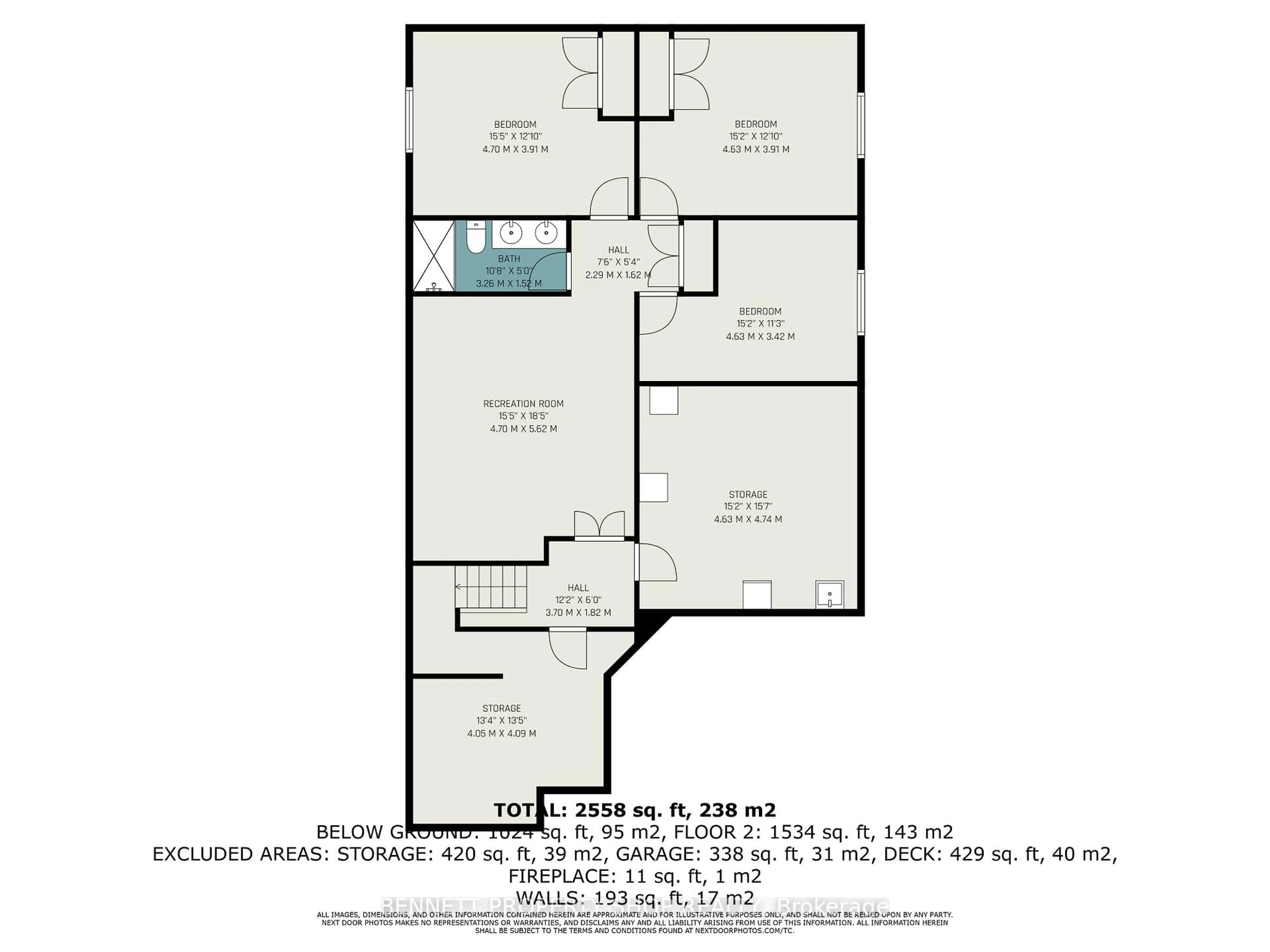 Floor plan for 123 Elfin Grve, Ottawa Ontario K2V 0B9