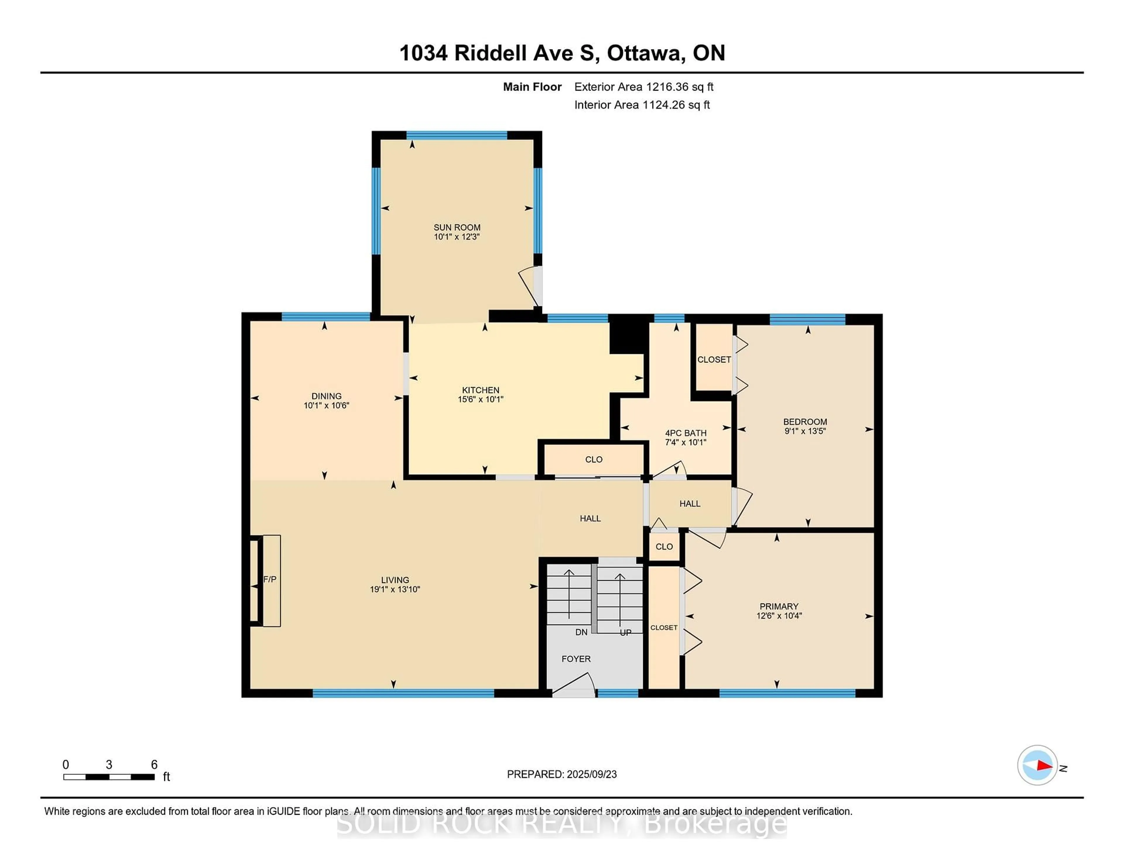 Floor plan for 1034 Riddell Ave, Ottawa Ontario K2C 2J7