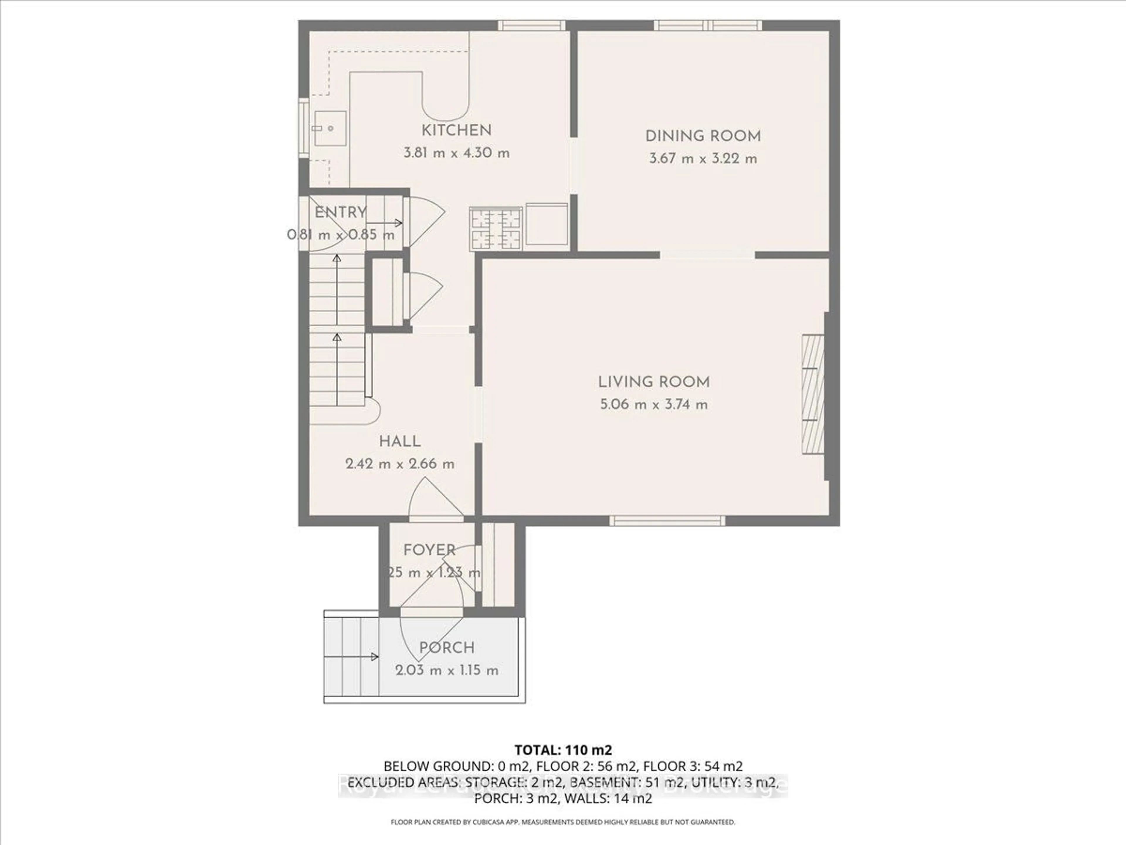 Floor plan for 76 7th St, Hanover Ontario N4N 1G4