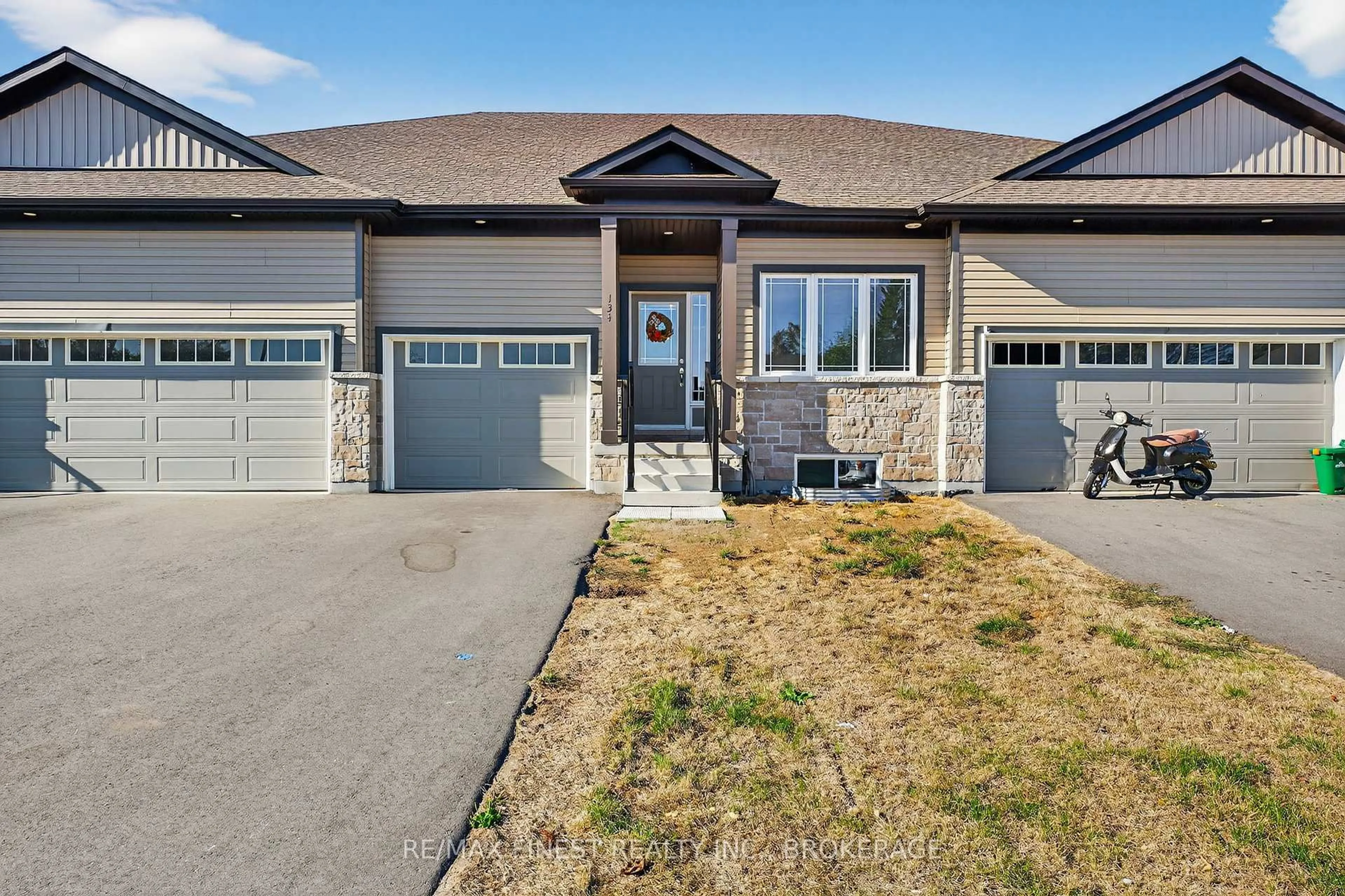 Home with brick exterior material, street for 134 Adley Dr, Brockville Ontario K6V 7J2
